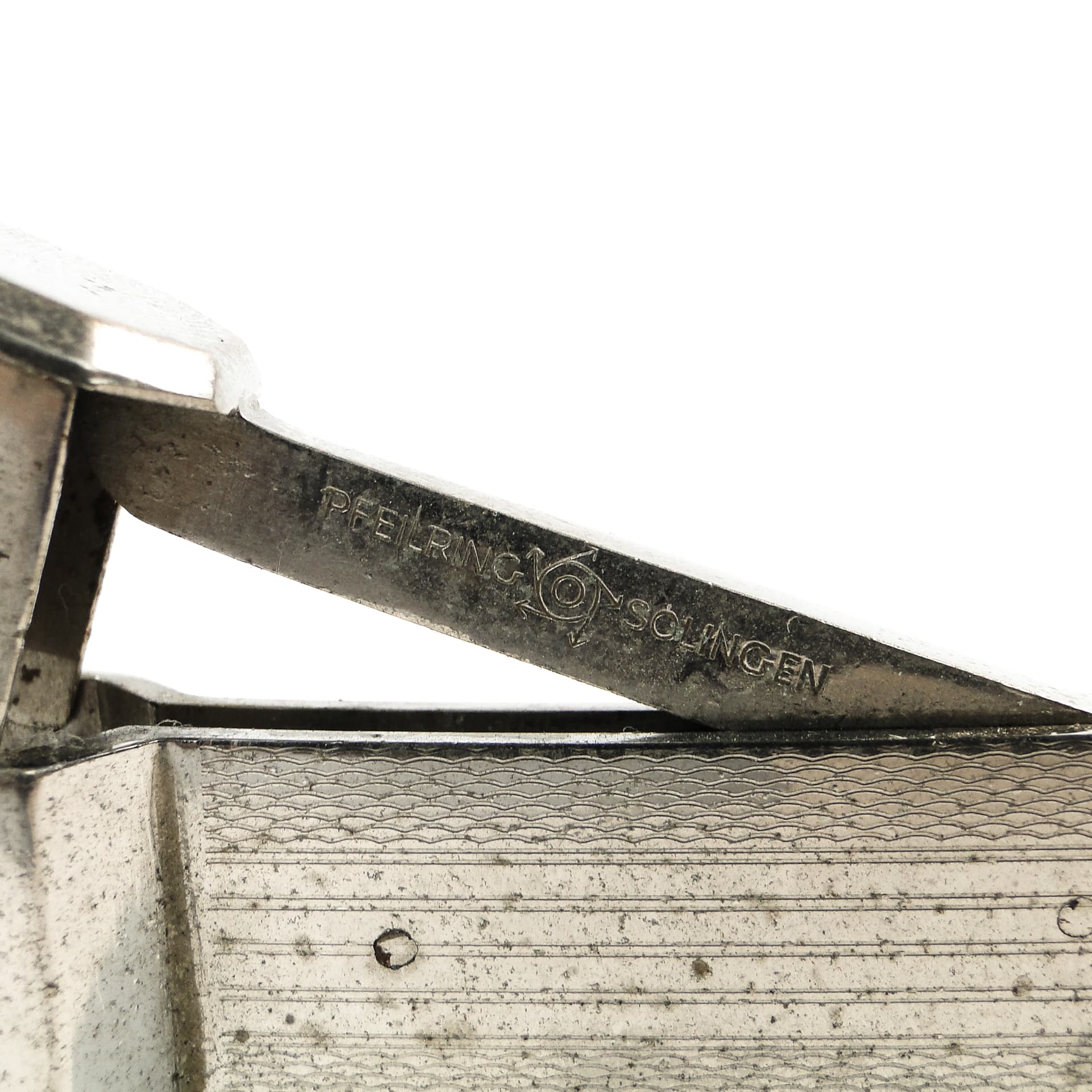 Cigar cutter, silver-plated alpacca, Solingen, Germany, 1960s. - 100804