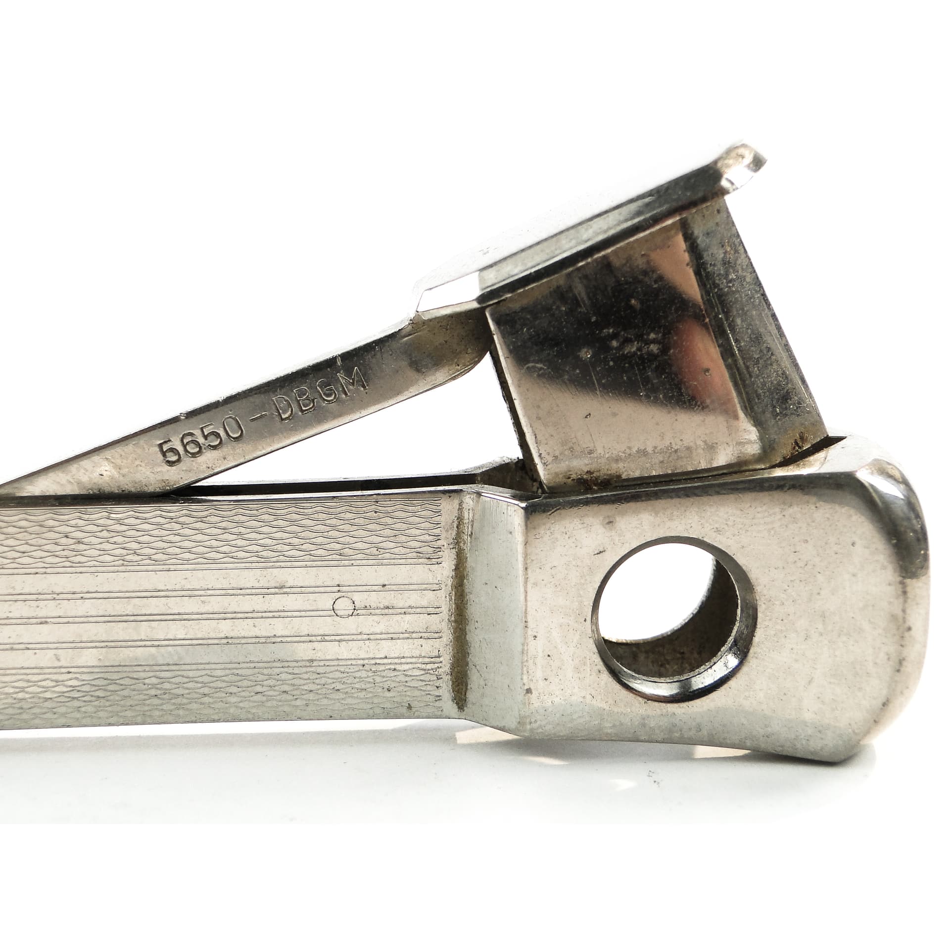 Cigar cutter, silver-plated alpacca, Solingen, Germany, 1960s. - 100806