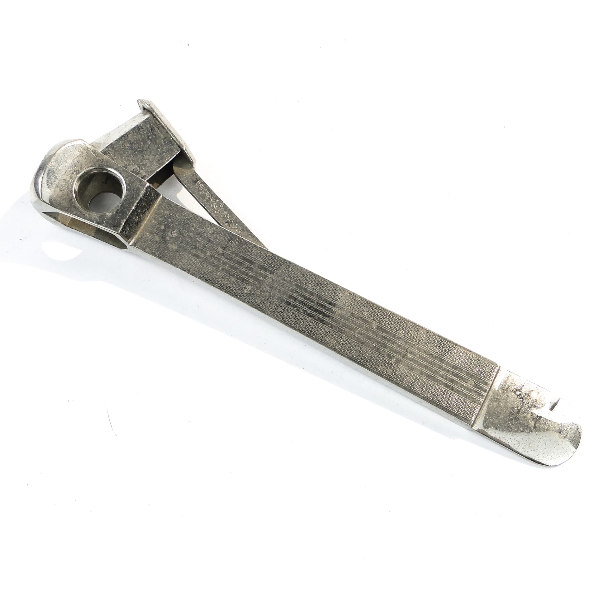 Cigar cutter, silver-plated alpacca, Solingen, Germany, 1960s.