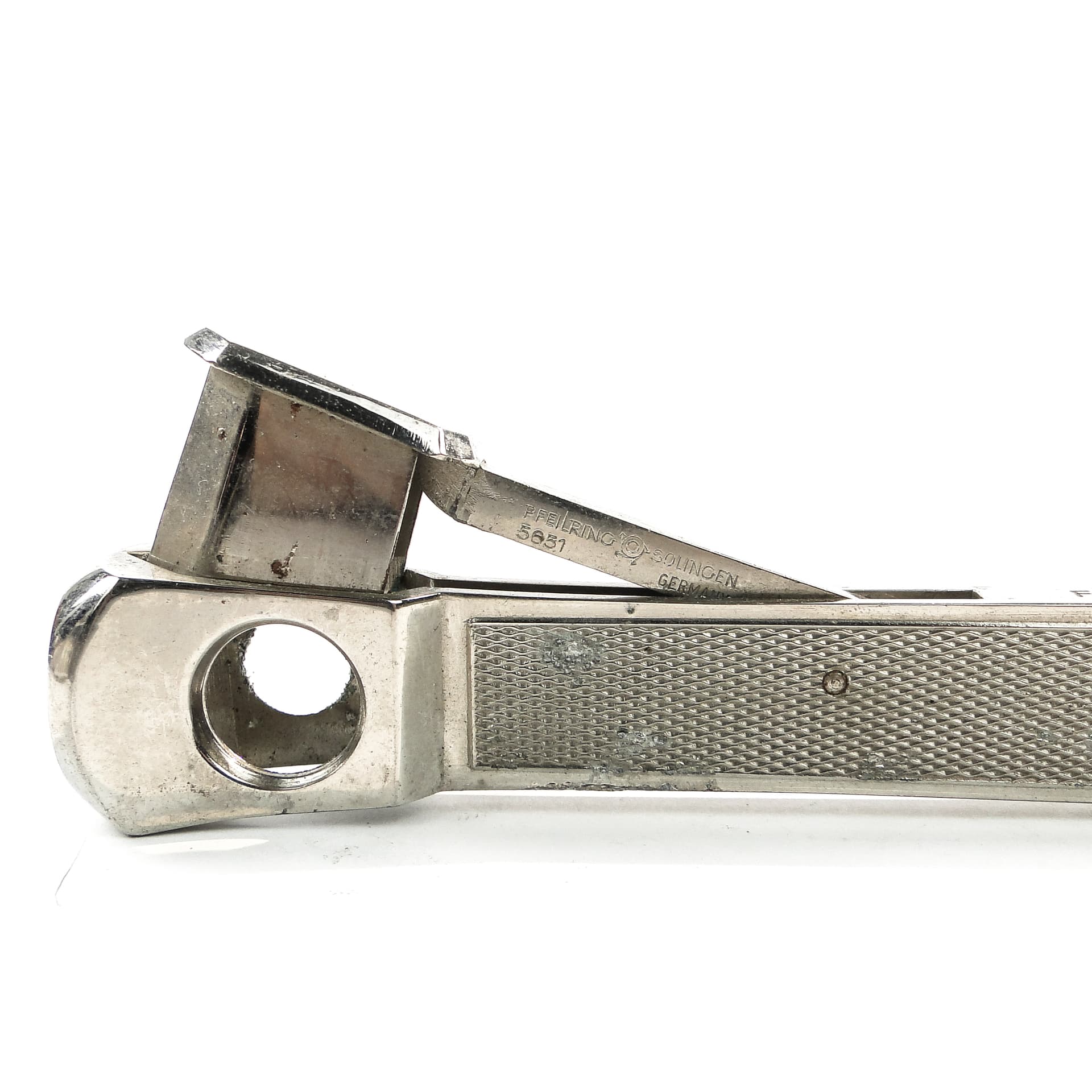 Obcinaczka do cygar, Solingen, alpacca srebrzona, Niemcy, lata 60. - 100831