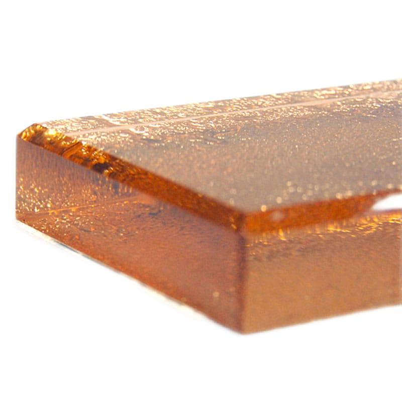 Morelowy przycisk do papierów ze szlifowanego szkła kryształowego, Belgia, lata 30/40 - 7326