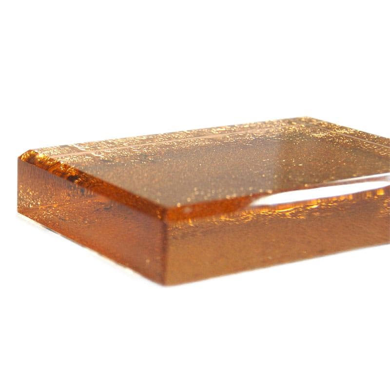 Morelowy przycisk do papierów ze szlifowanego szkła kryształowego, Belgia, lata 30/40 - 7327