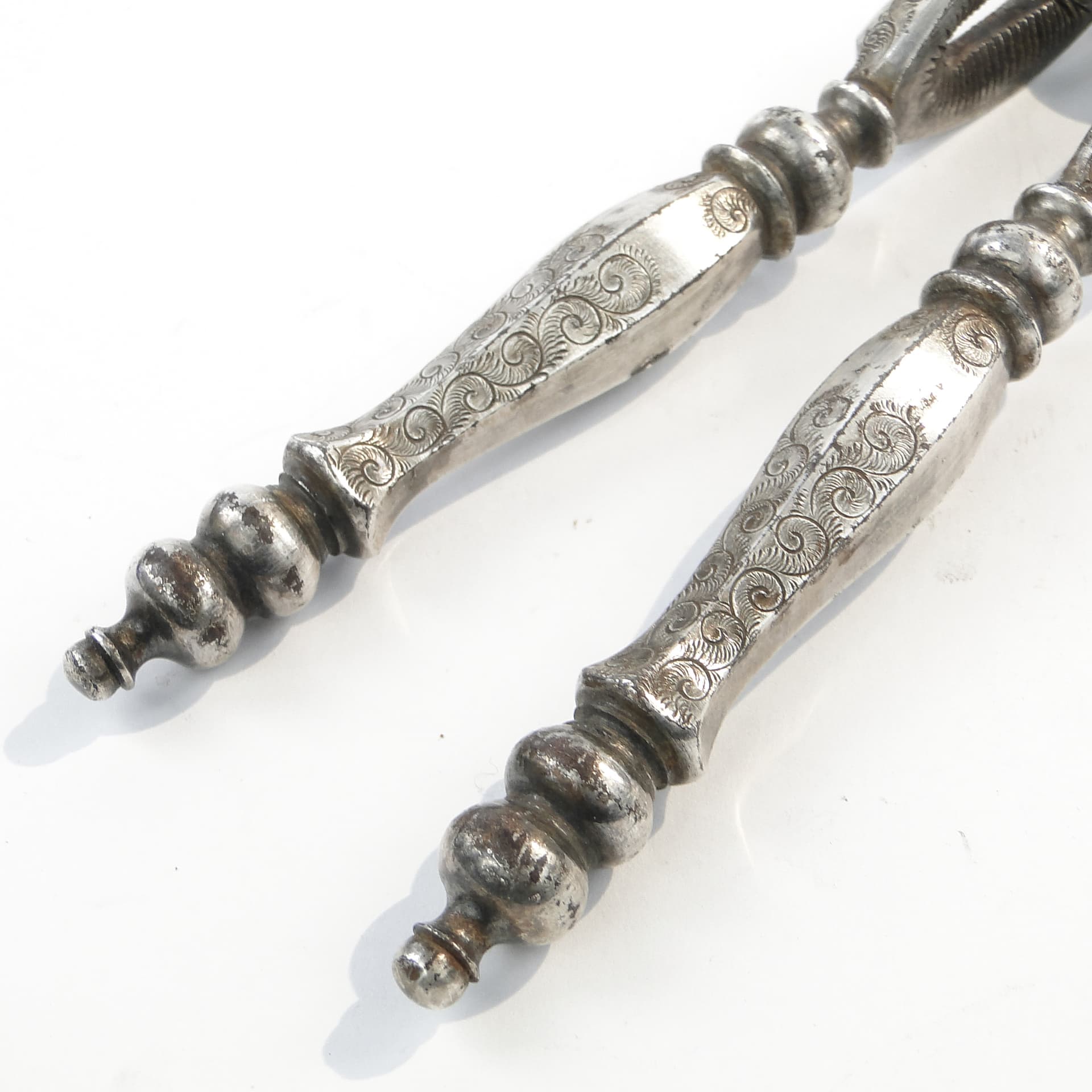 Secesyjny dziadek do orzechów, stal srebrna, Polska, pocz. XX w. - 101240