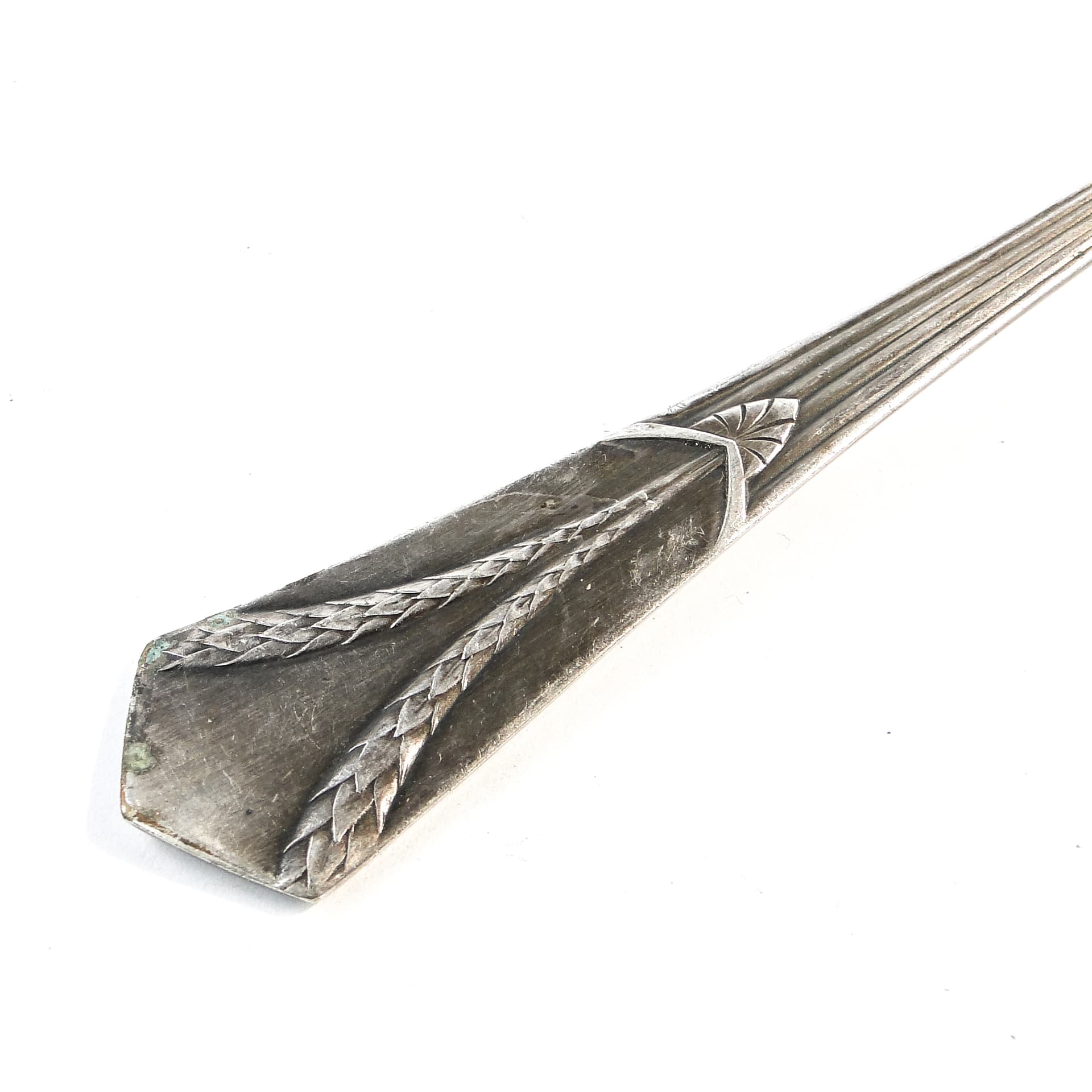 Łyżka do parzenia herbaty, mosiądz srebrzony, WMF. Niemcy, pocz. XX w. - 101361