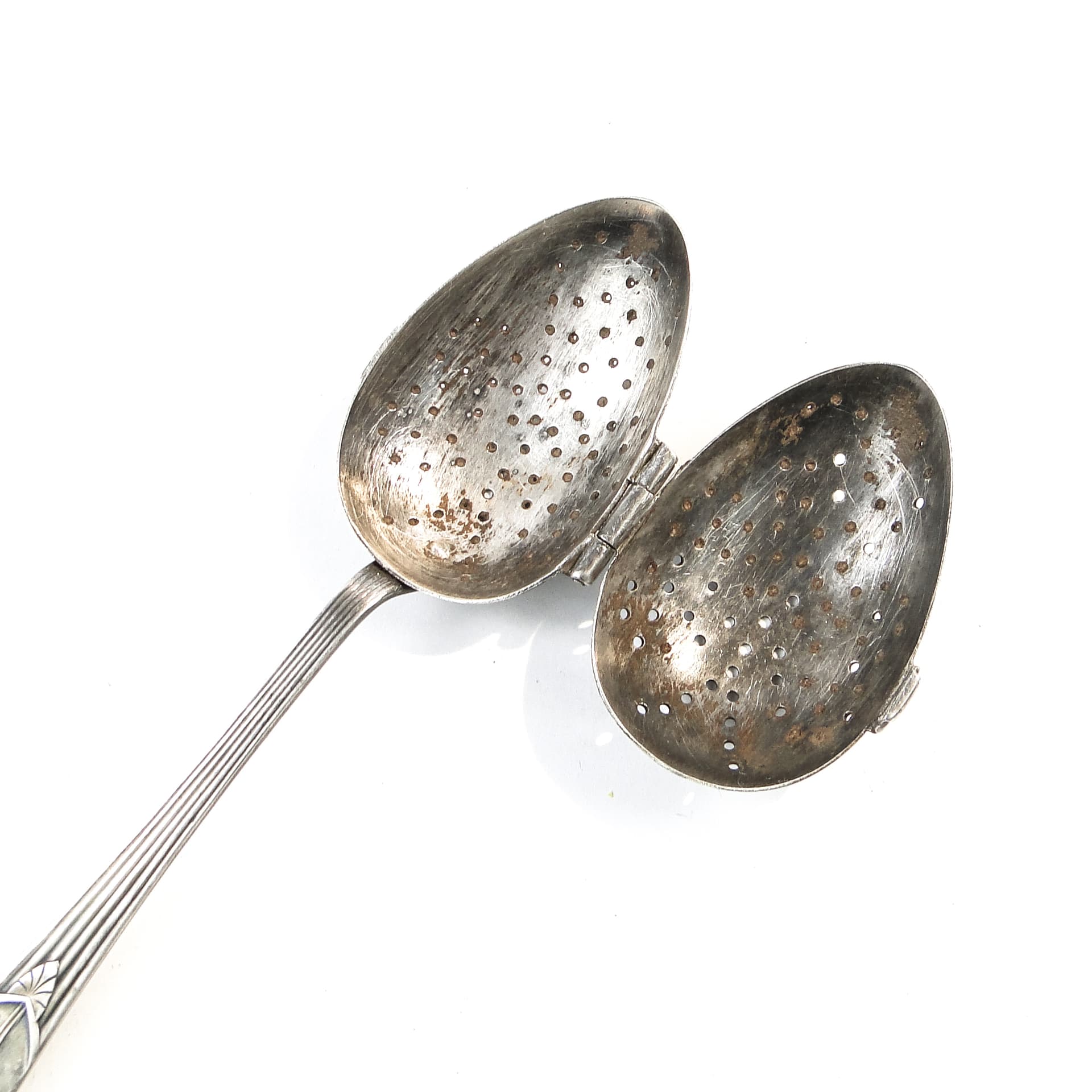 Łyżka do parzenia herbaty, mosiądz srebrzony, WMF. Niemcy, pocz. XX w. - 101365