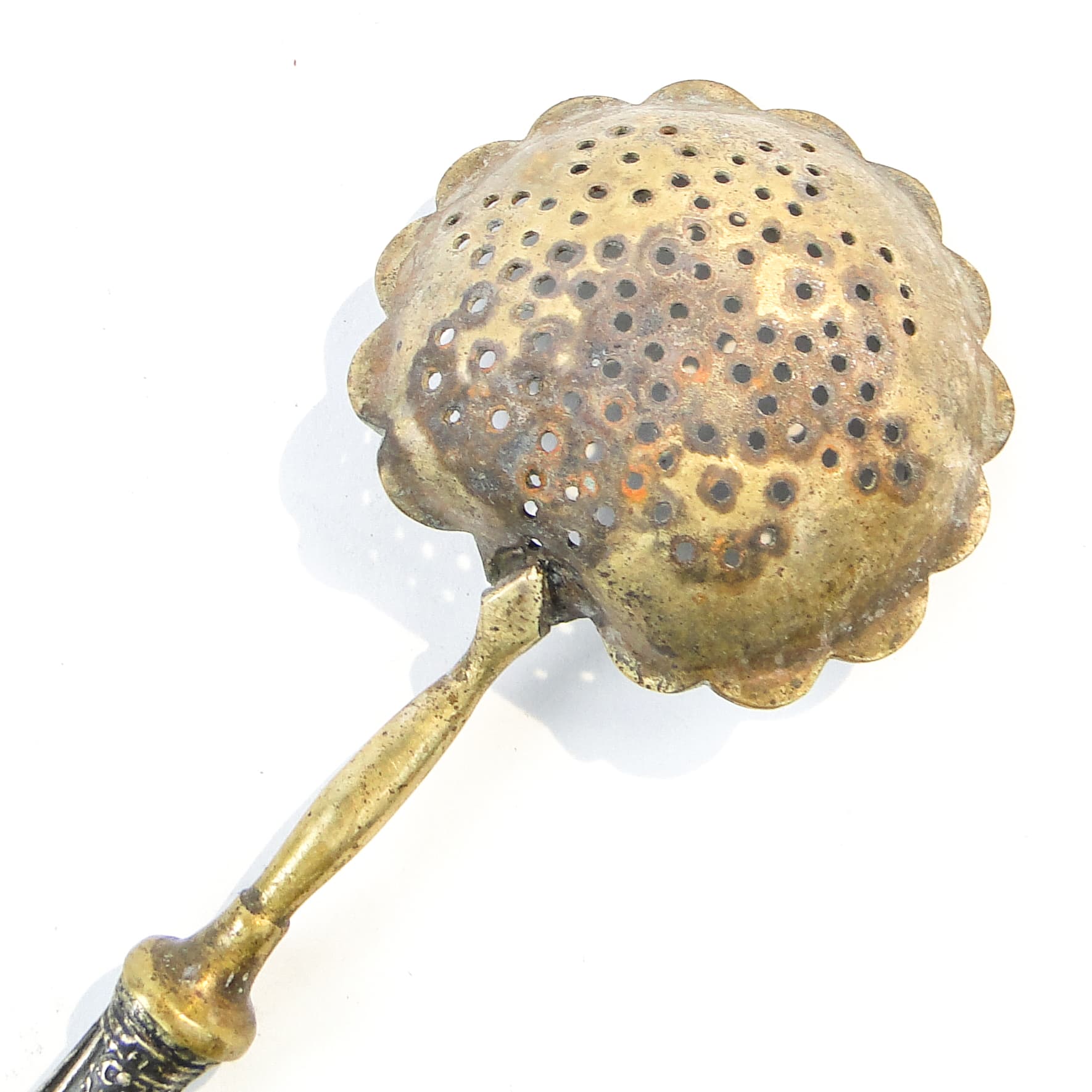 Tea infuser spoon, silver steel, Poland, 1970s. - 101435