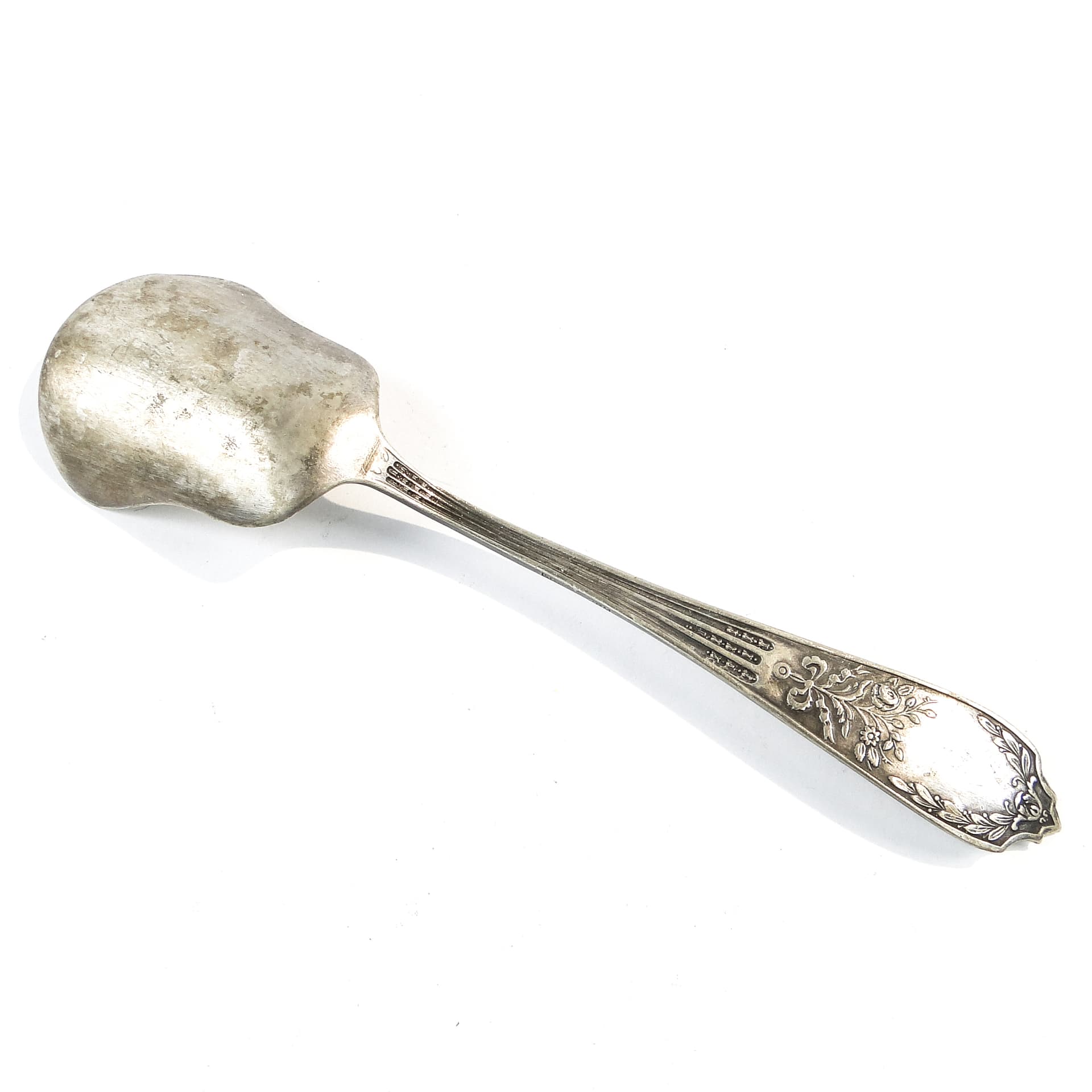 Art Deco sugar spoon, silver-plated brass, Platerstyl, Poland, 1930s. - 101557