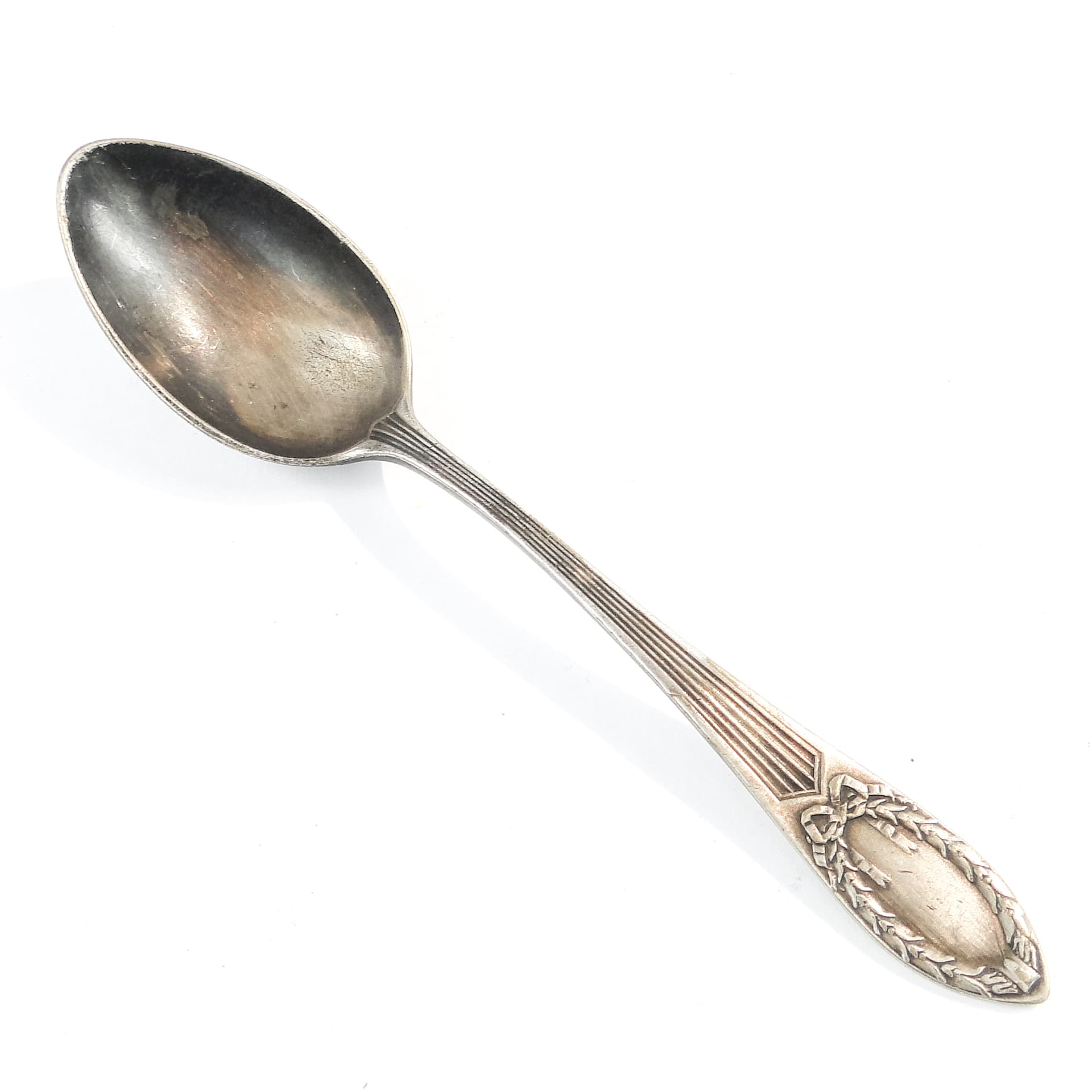 Art Deco sugar spoon, silver-plated brass, Norblin, Poland, 1930s. - 101586