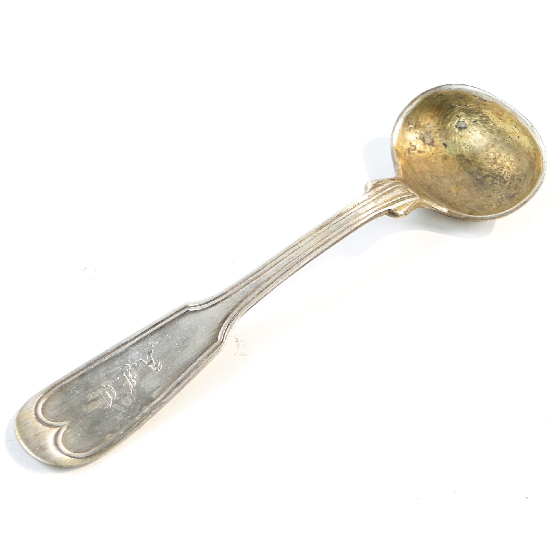 Art Deco salt spoon, silver-plated brass, Sweden, 1930s. - 101594