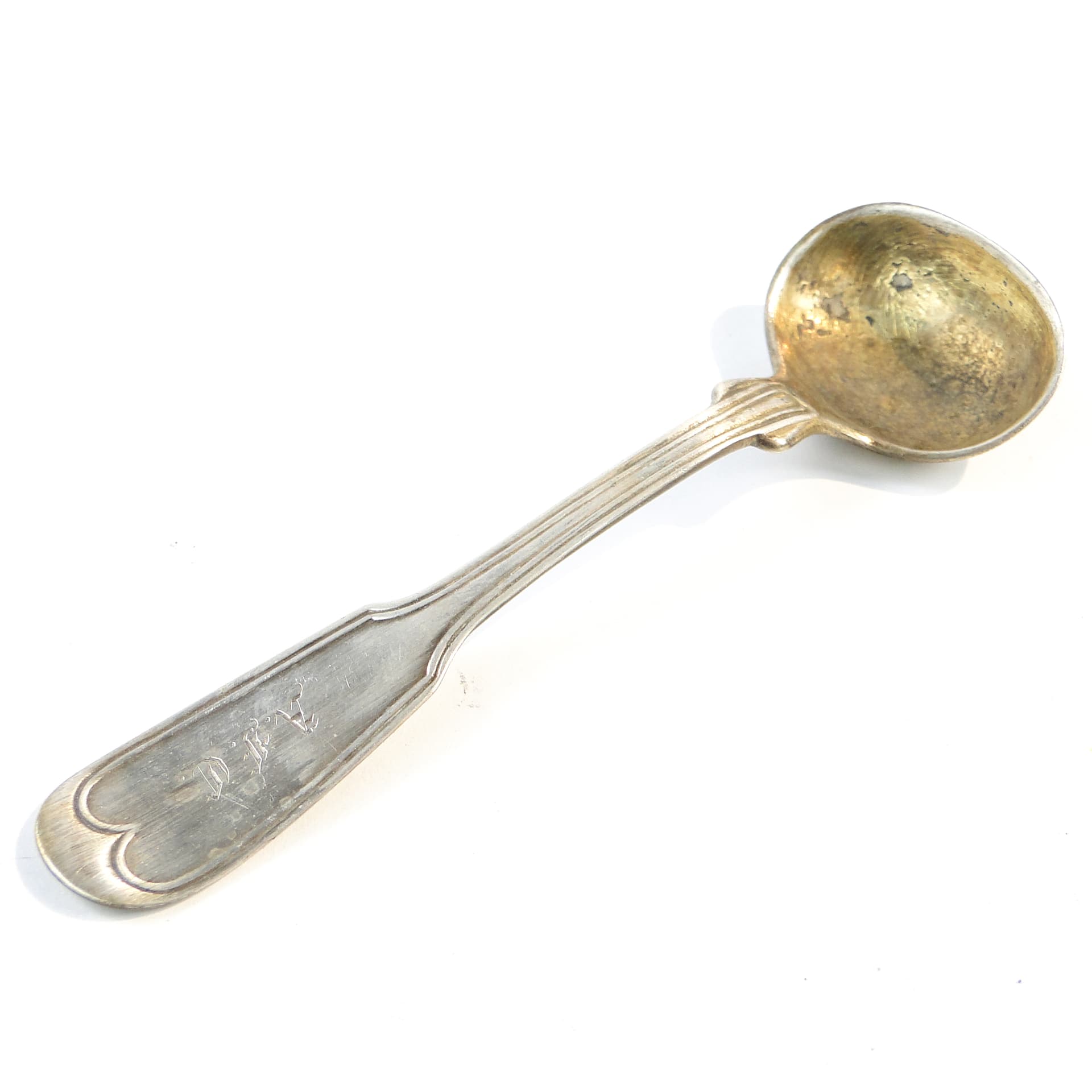 Art Deco salt spoon, silver-plated brass, Sweden, 1930s. - 101593