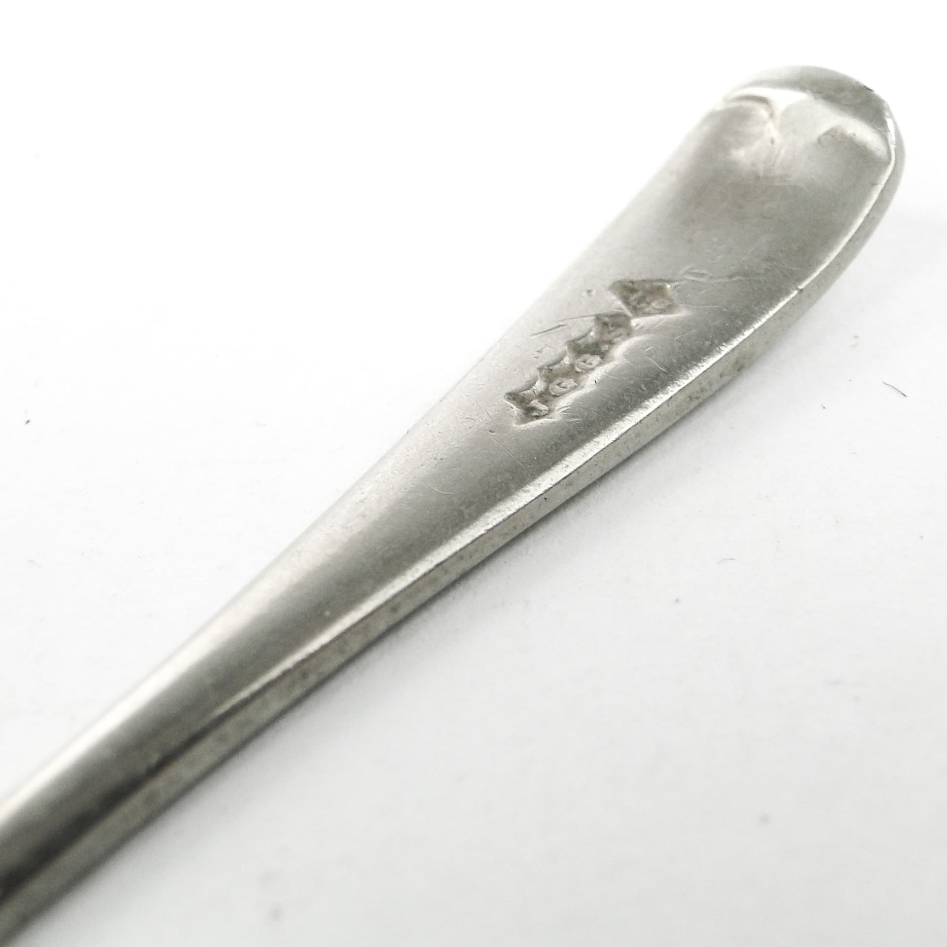 Scandinavian salt spoon, silver-plated brass, Sweden, 1930s. - 101612