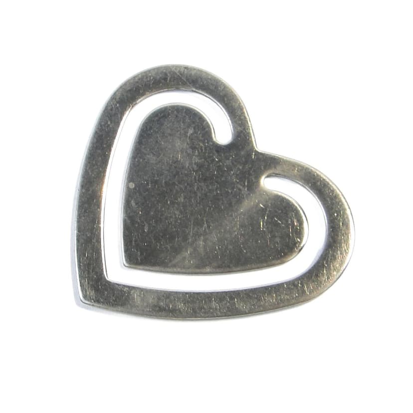 Zakładka do książki, mid-century modern, metal, Polska, lata 50.