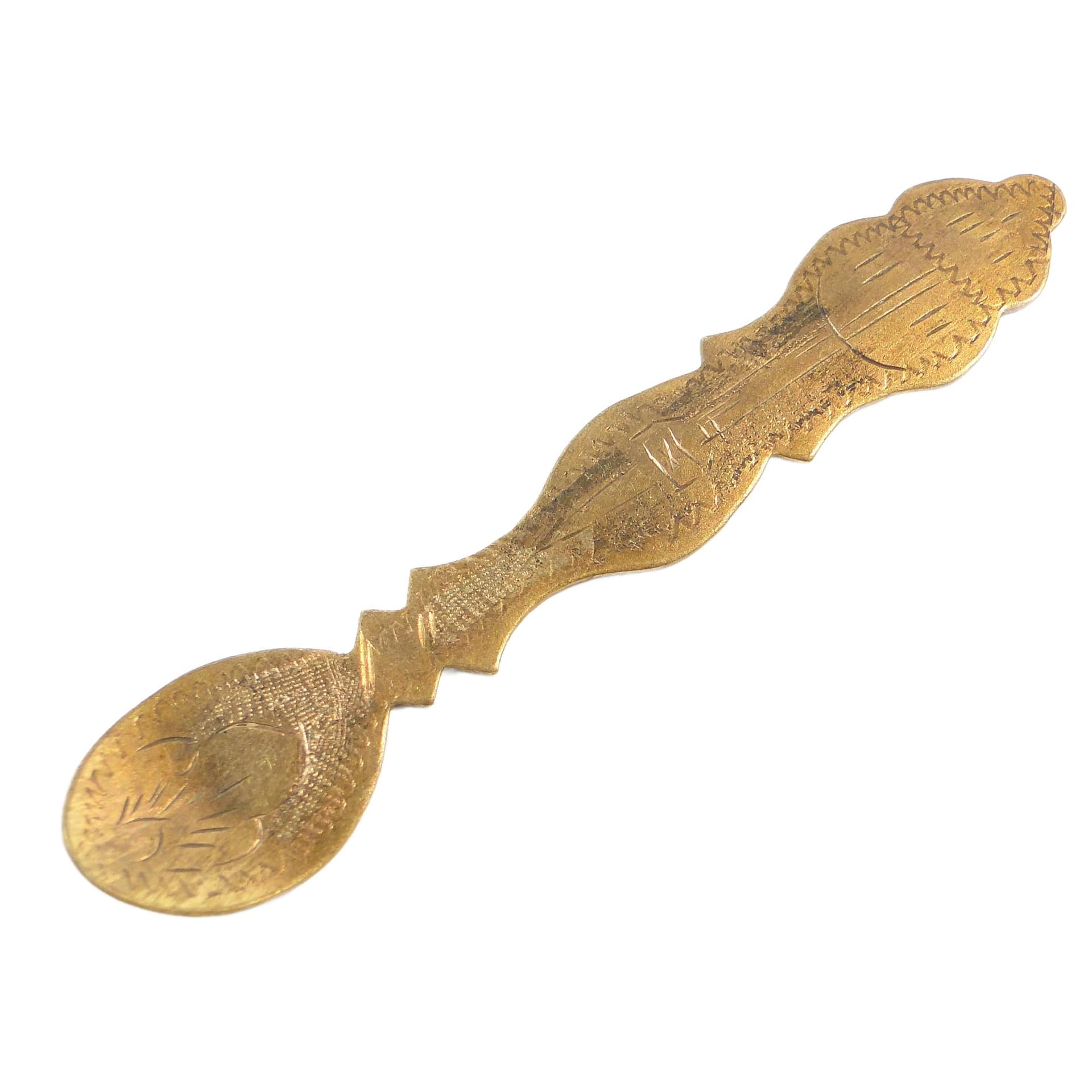 Bookmark, mid-century modern, brass, Poland, 1950s