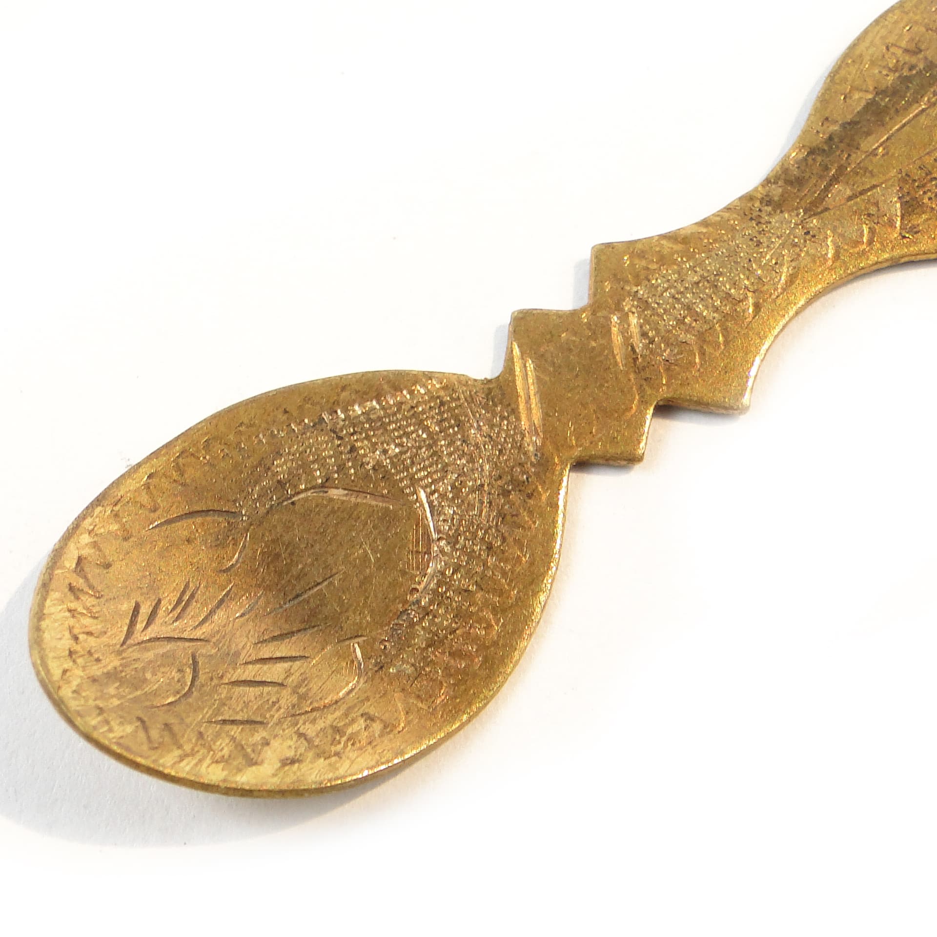 Bookmark, mid-century modern, brass, Poland, 1950s - 101640