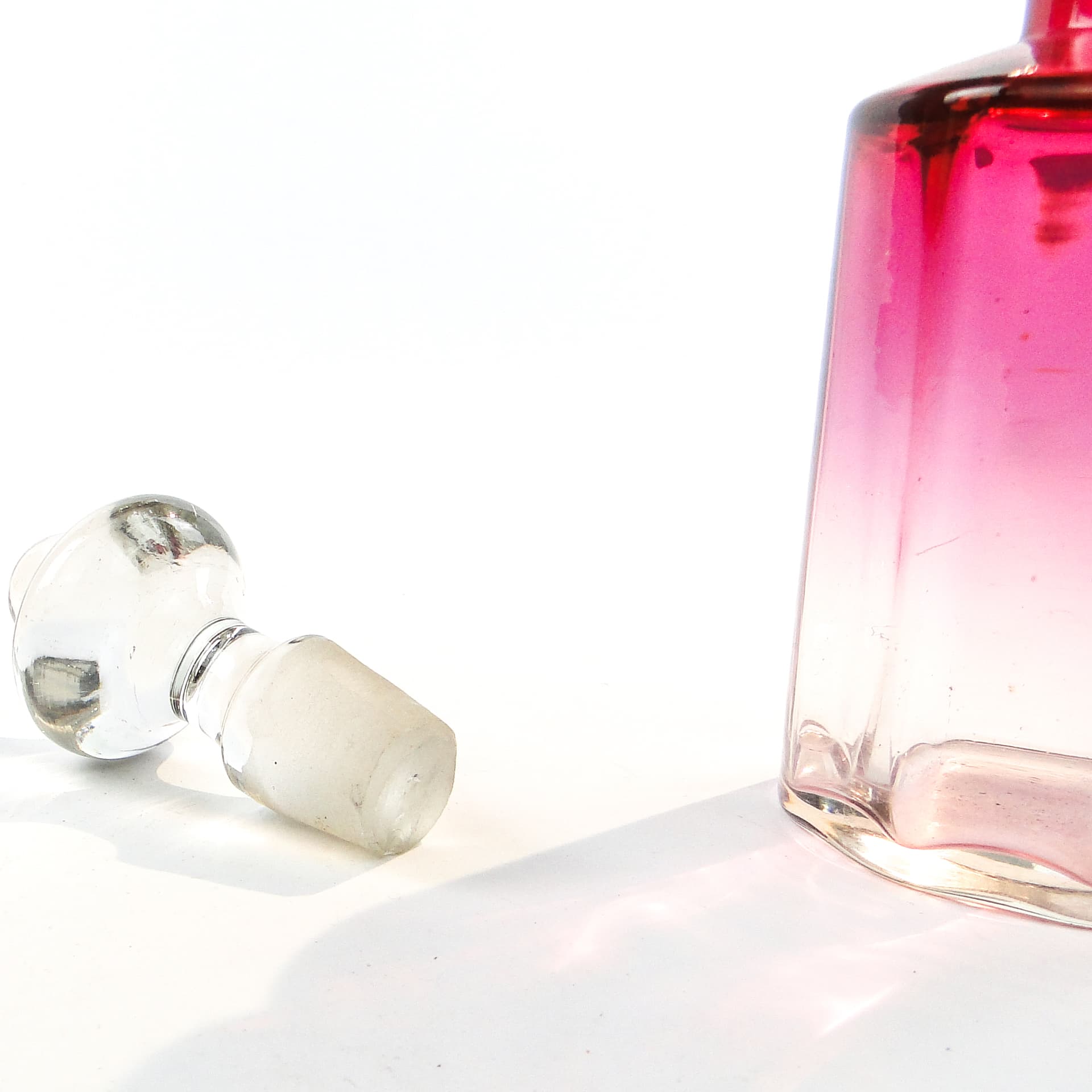 Karafka, Art Nouveau, szkło, Francja, początek XX w. - 101762