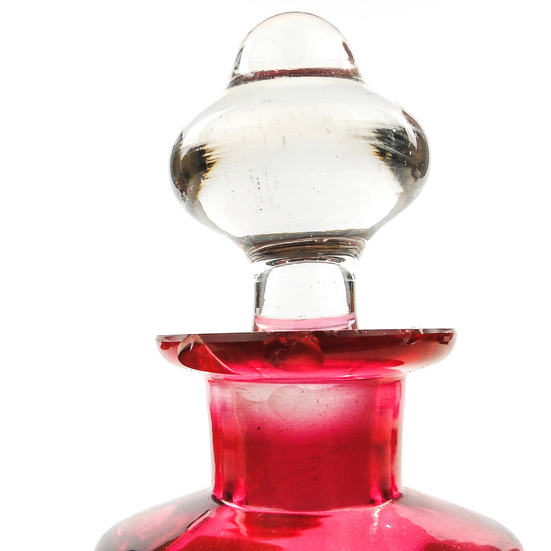 Karafka, Art Nouveau, szkło, Francja, początek XX w. - 101759