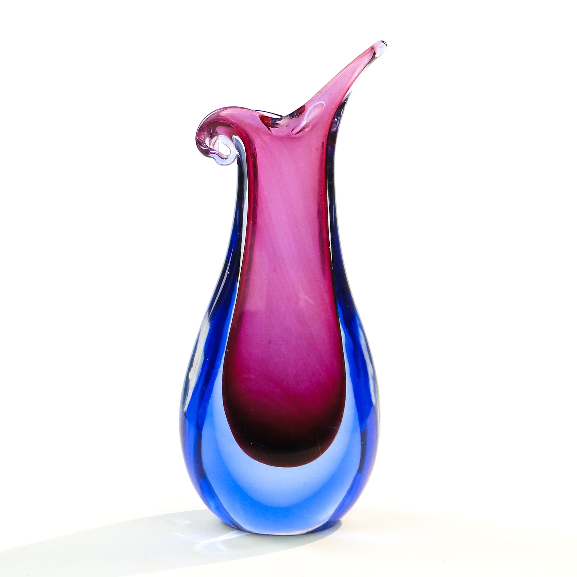 Wazon Murano, mid-century modern, szkło, Mandruzzato, Włochy, lata 50. - 101818