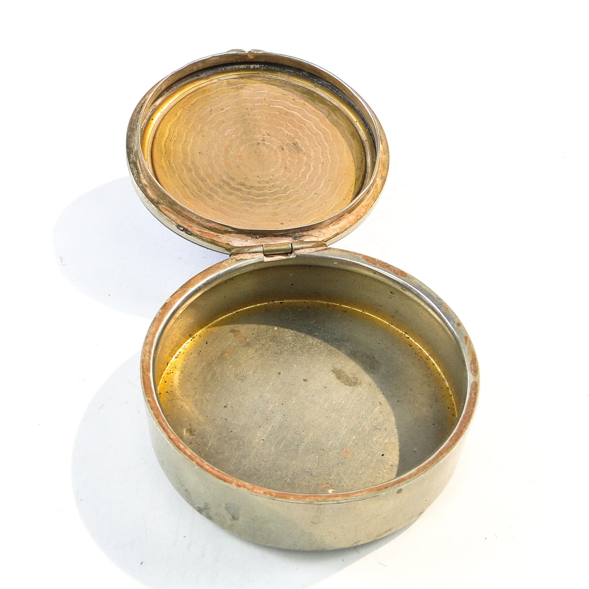 Pigularz Art Nouveau, alpacca srebrzona emaliowana, Austria, początek XX w. - 102191