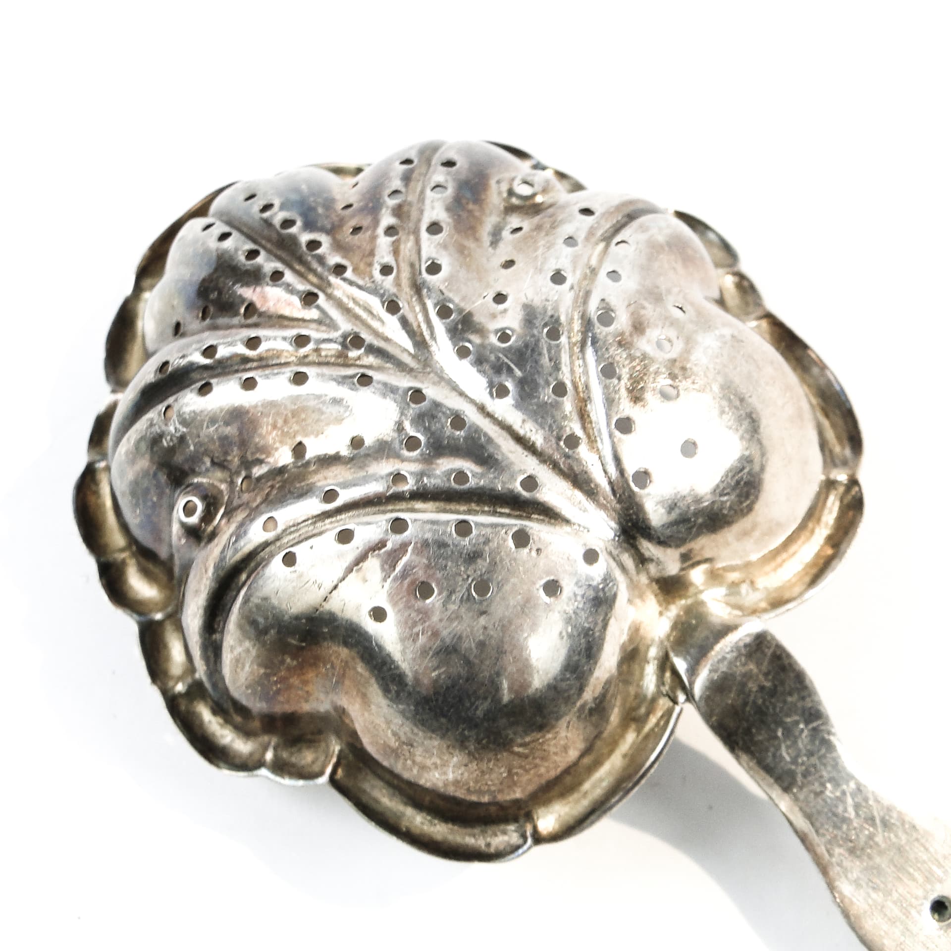 Pickle Spoon, Art Nouveau, silver-plated brass, Poland, early 20th c. - 102299