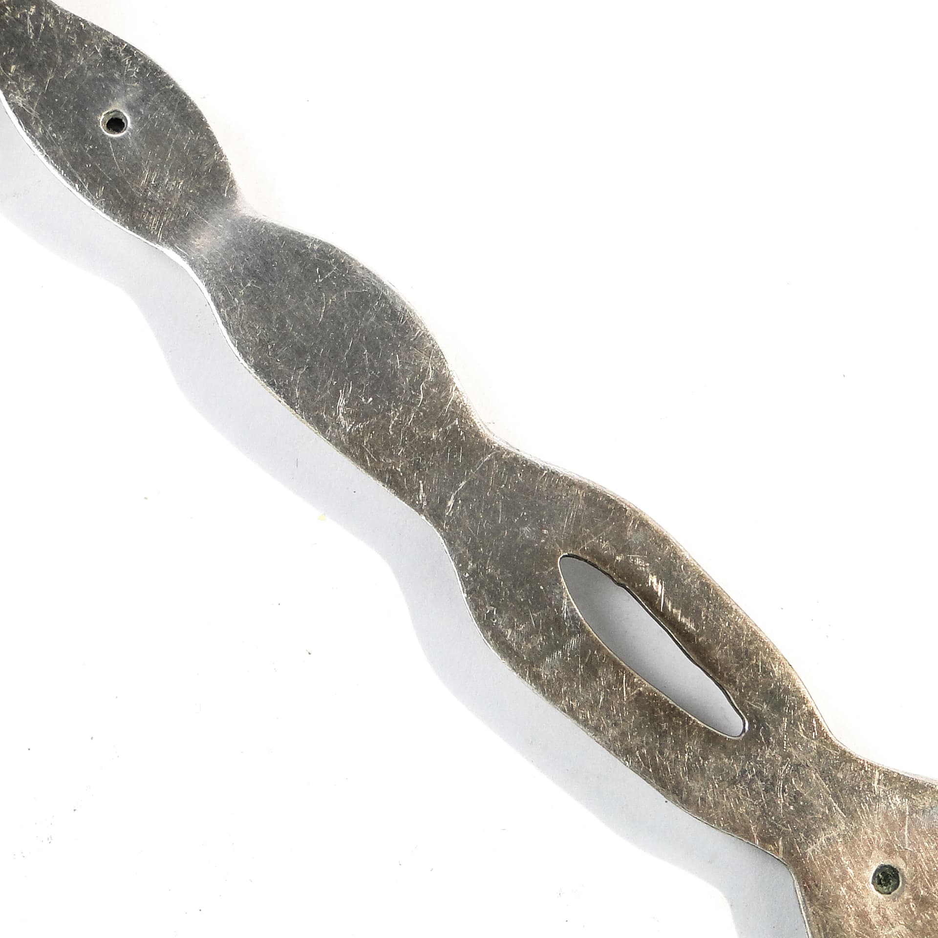 Pickle Spoon, Art Nouveau, silver-plated brass, Poland, early 20th c. - 102295