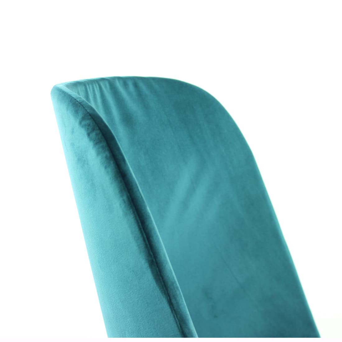 Set of five dining chairs, turquoise velvet, by O. Haerdtl, TON, Czechoslovakia, 1960s. - 102437