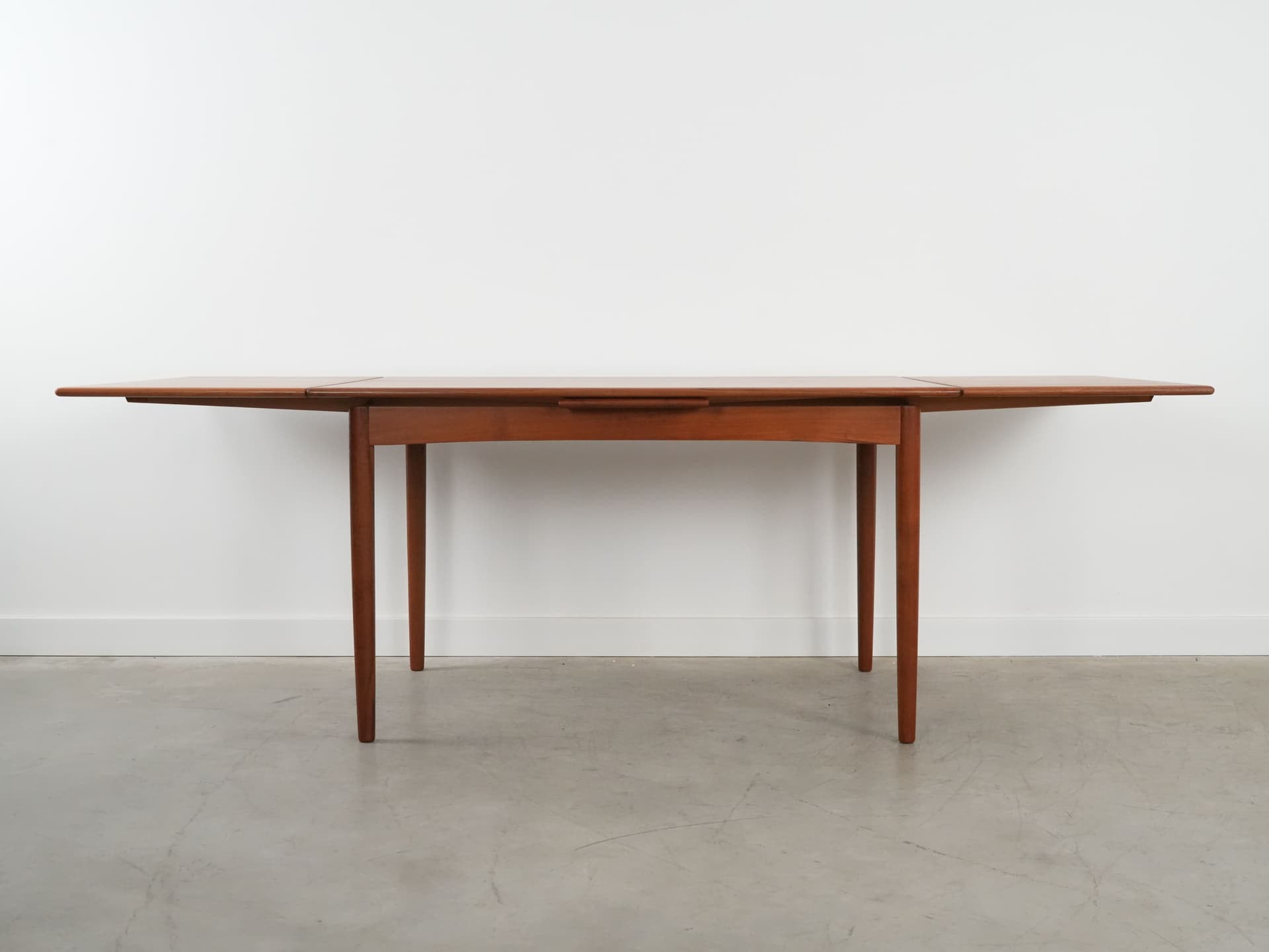 Dining table, light brown teak, Denmark, 1970s. - 102632