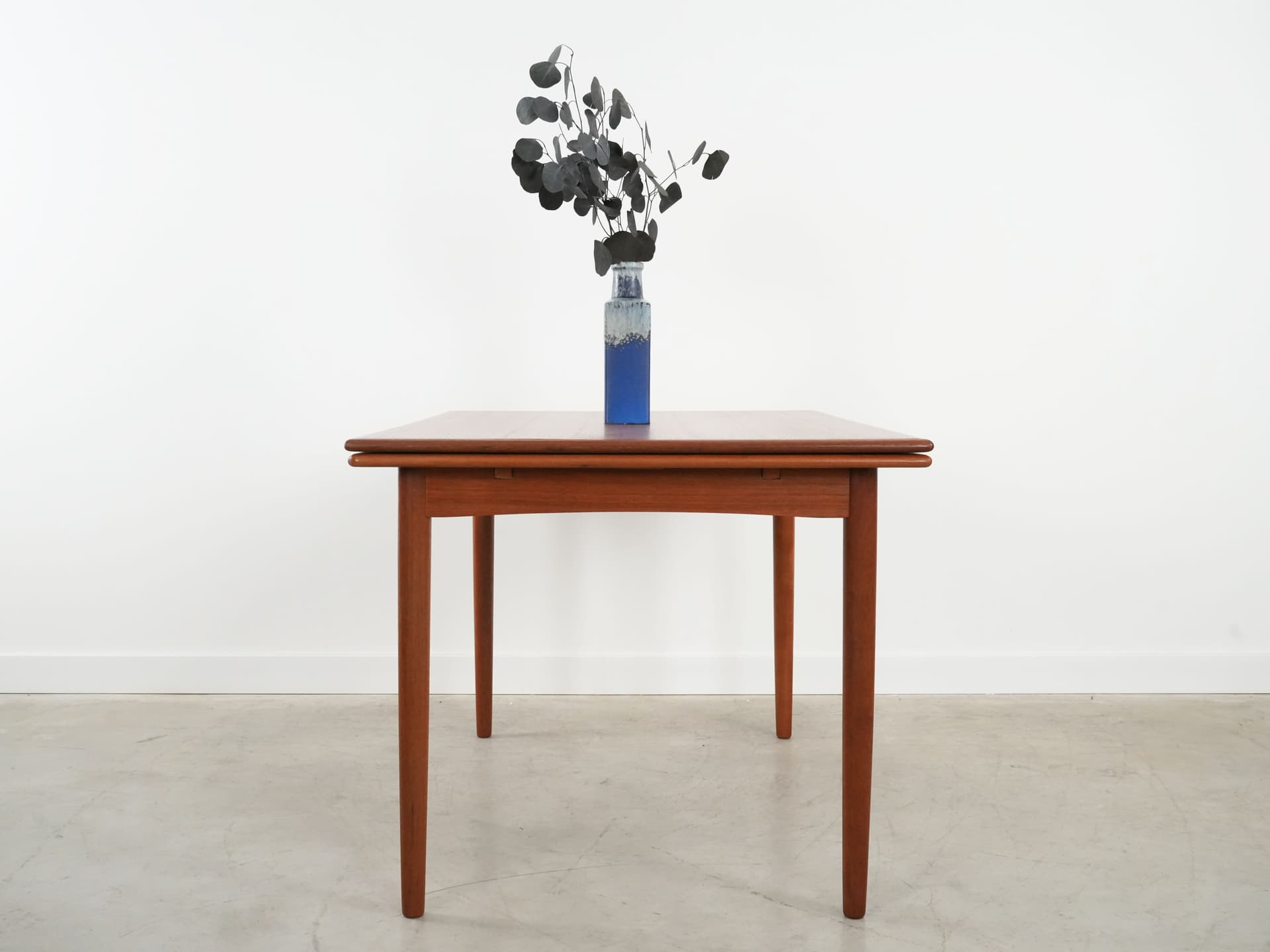 Dining table, light brown teak, Denmark, 1970s. - 102630