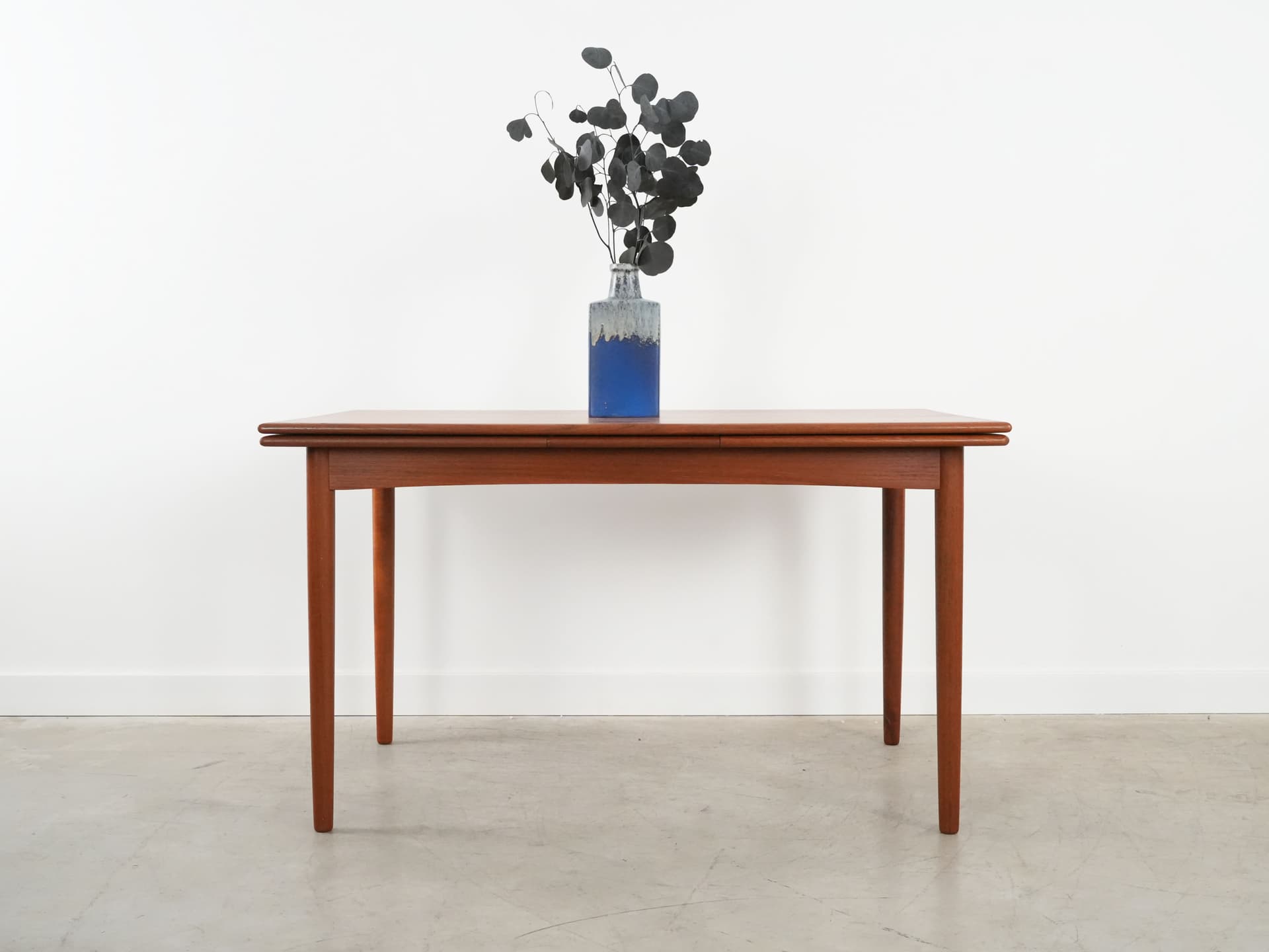 Dining table, light brown teak, Denmark, 1970s. - 102628
