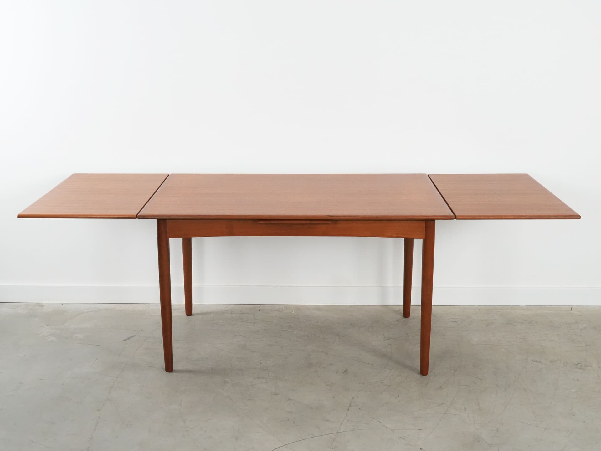 Dining table, light brown teak, Denmark, 1970s. - 102633