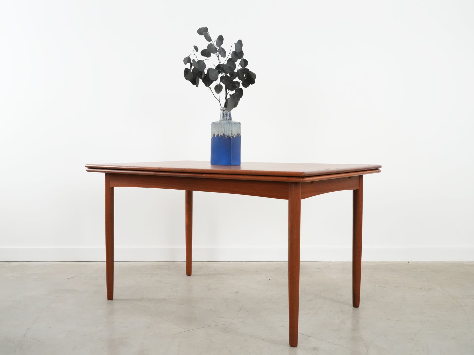 Dining table, light brown teak, Denmark, 1970s. - 102629
