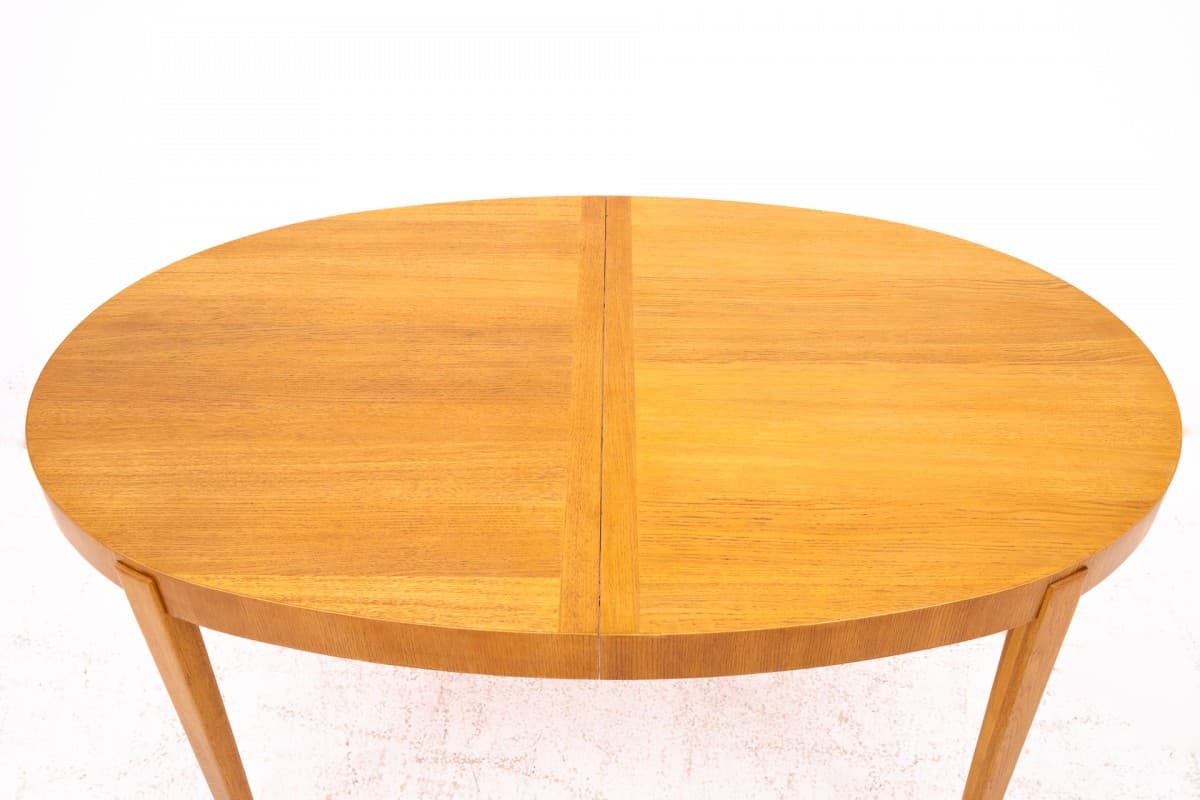 Tekowy owalny stół, Dania, lata 60. - 58741