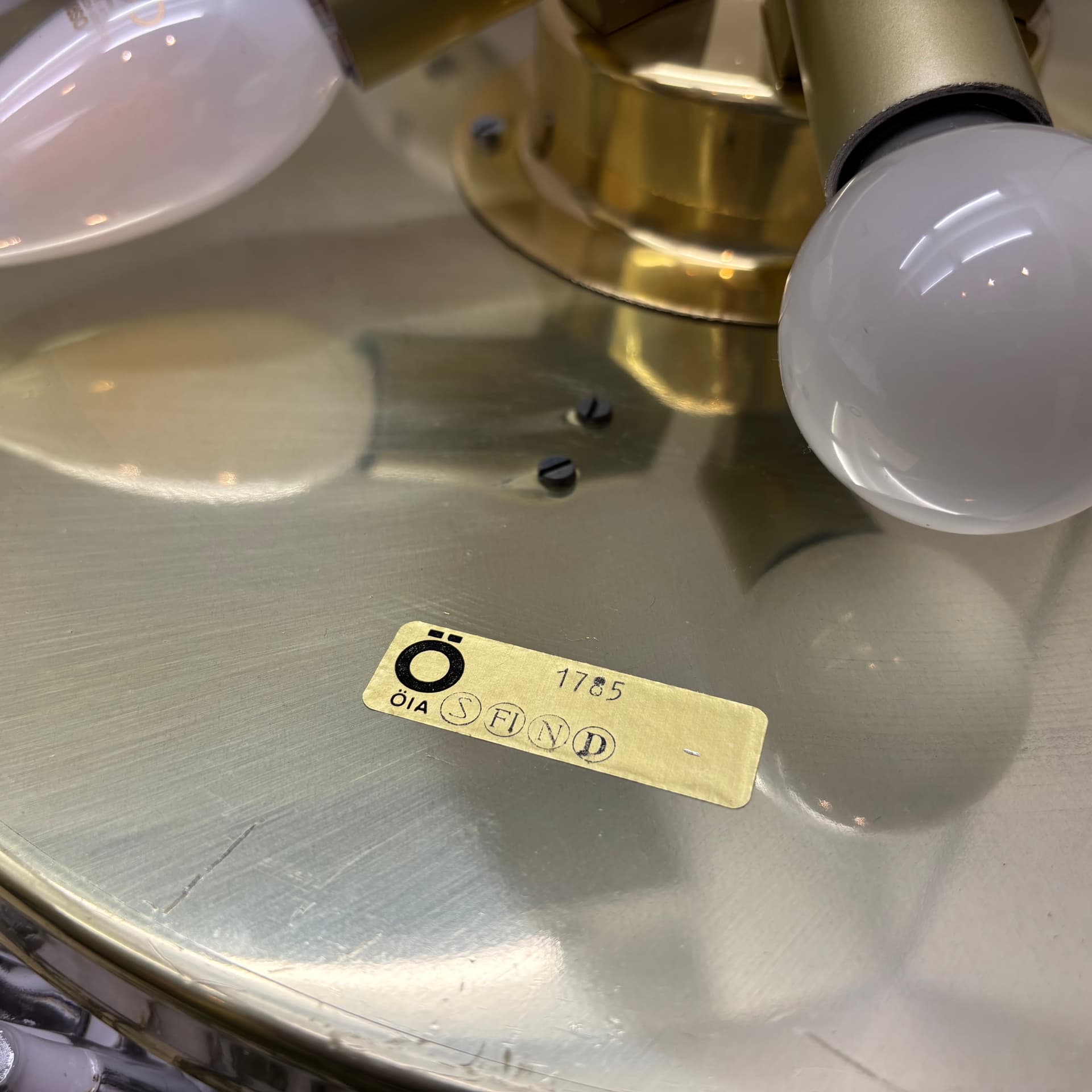 Plafon, Orrefors Sweden, Öja, Szwecja, lata 70. - 103530