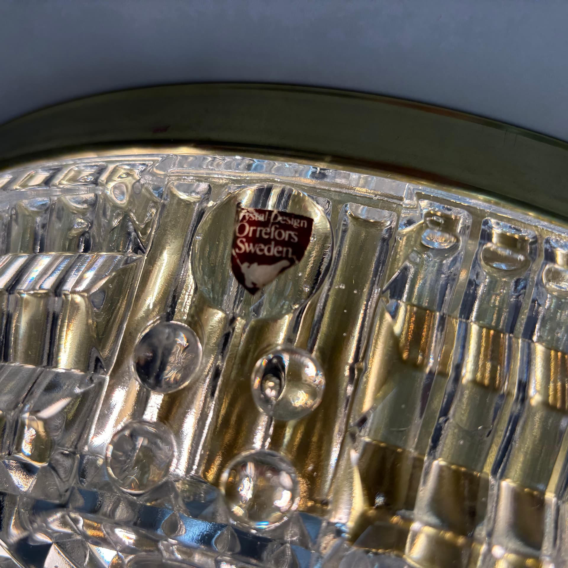 Plafon, Orrefors Sweden, Öja, Szwecja, lata 70. - 103528