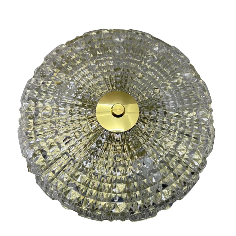 Plafon, Orrefors Sweden, Öja, Szwecja, lata 70.