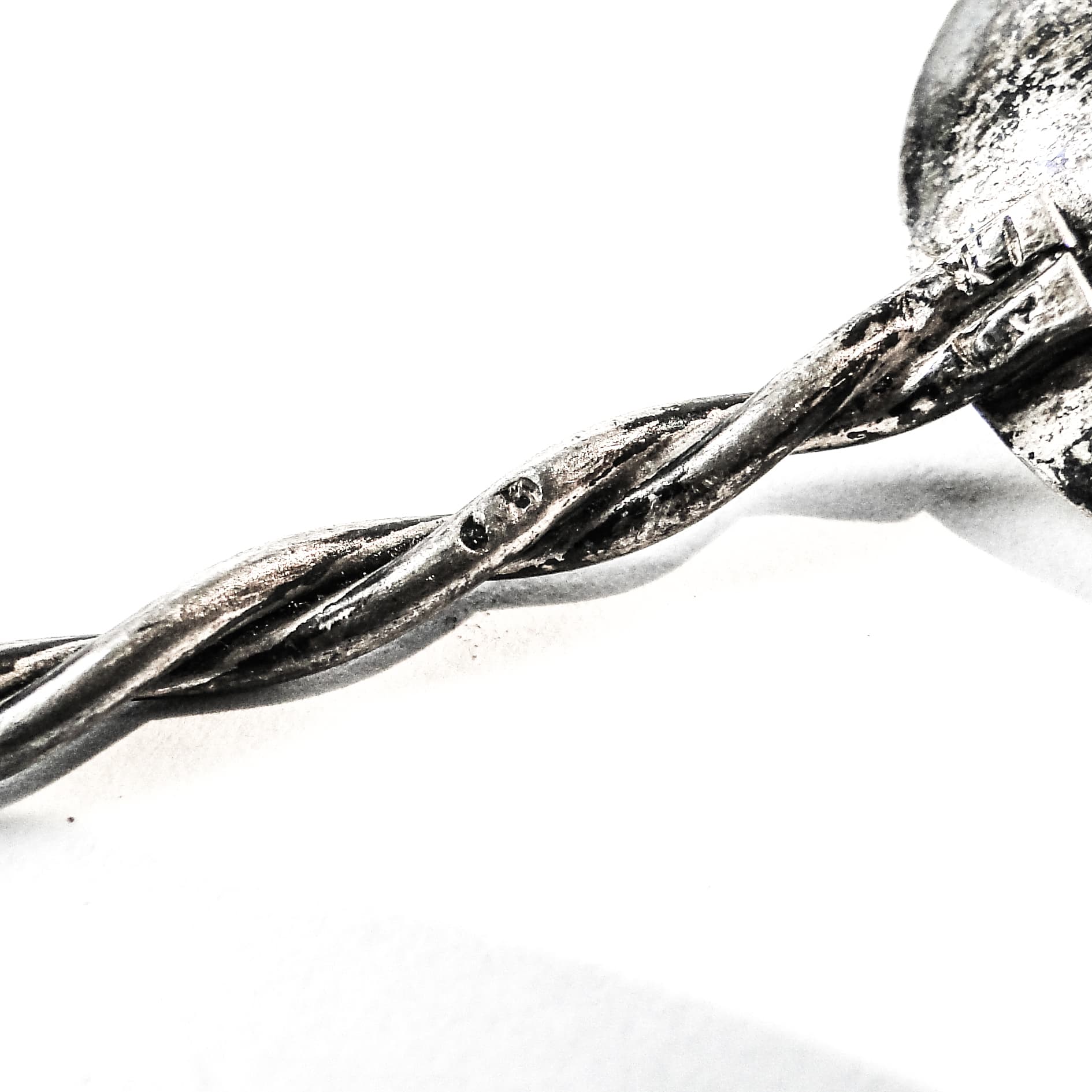 Łyżka do soli, mid-century modern, srebro, Polska, lata 70. - 103583