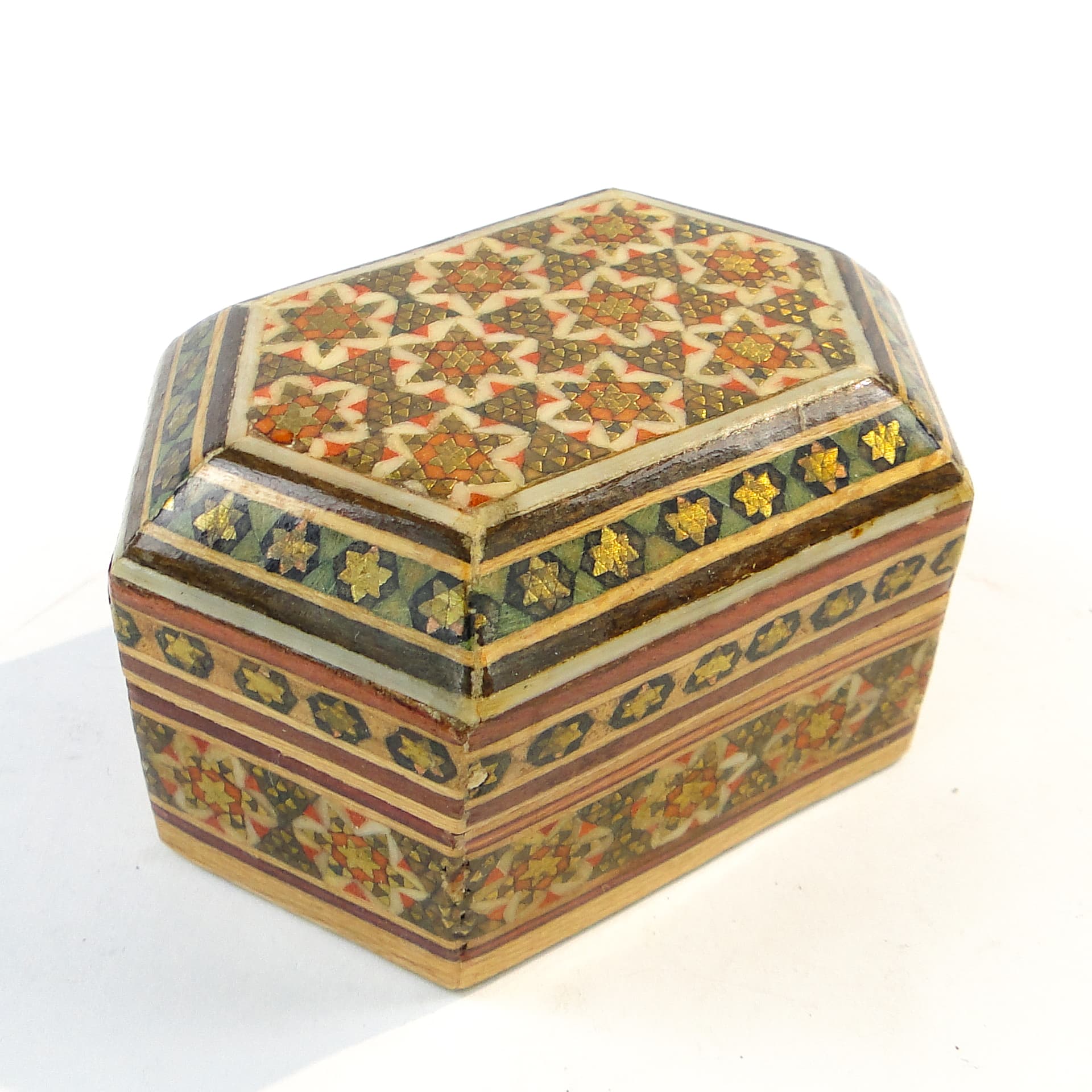 Oriental Mosaic Pillbox, wood, Poland, 1970s - 103597