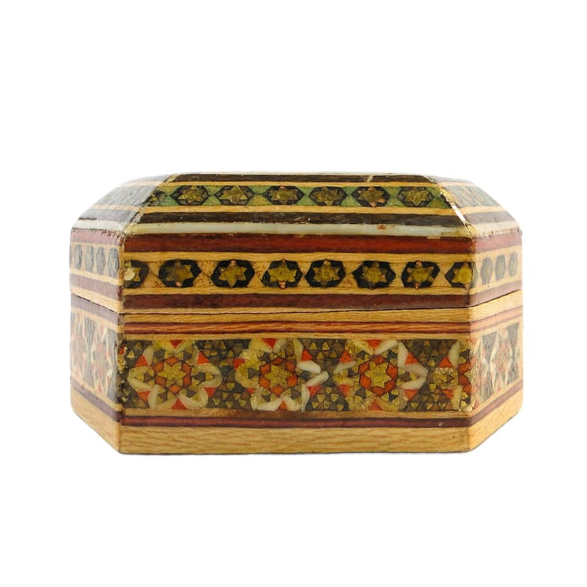 Pigularz mozaikowy Oriental, drewno, Polska, lata 70.