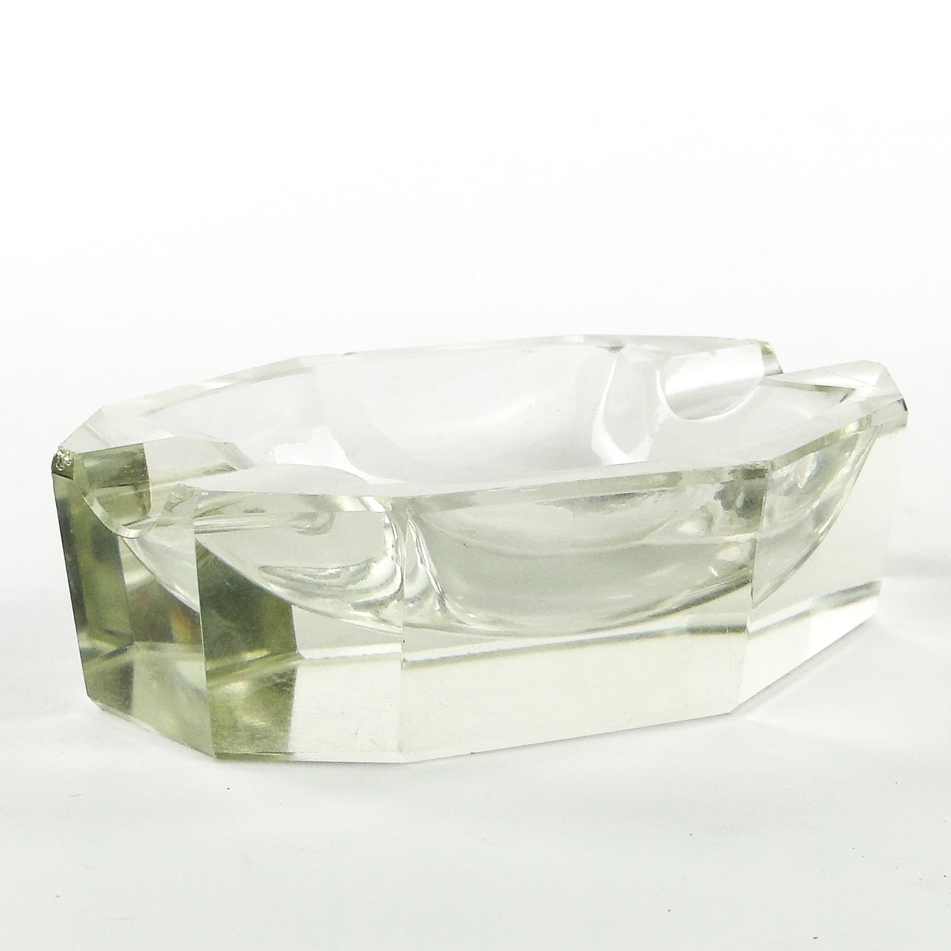 Popielniczka Art Deco, kryształ, Moser, Czechosłowacja, lata 50. - 103674
