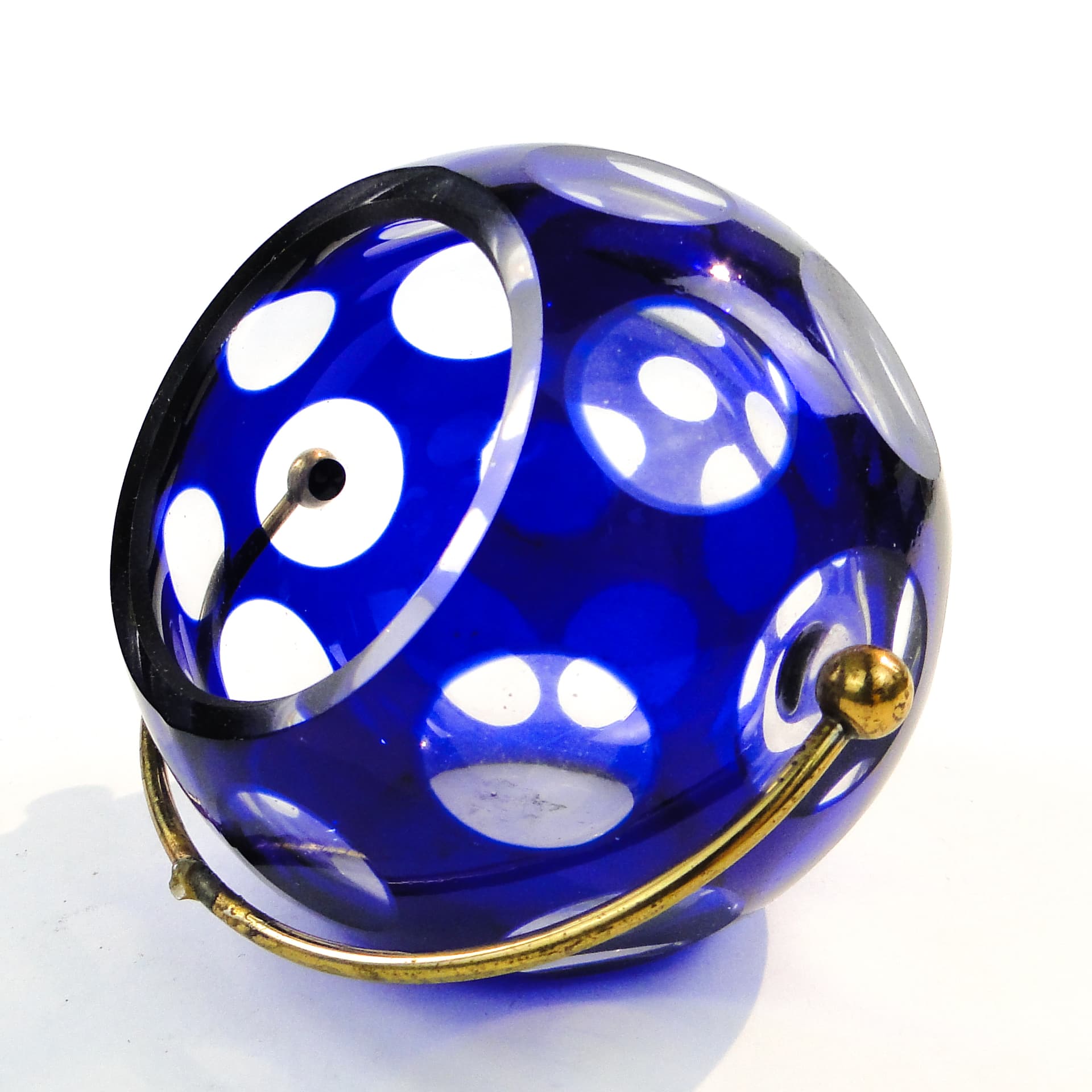 Mid-century modern organizer, glass, Czechoslovakia, 1950s. - 103797