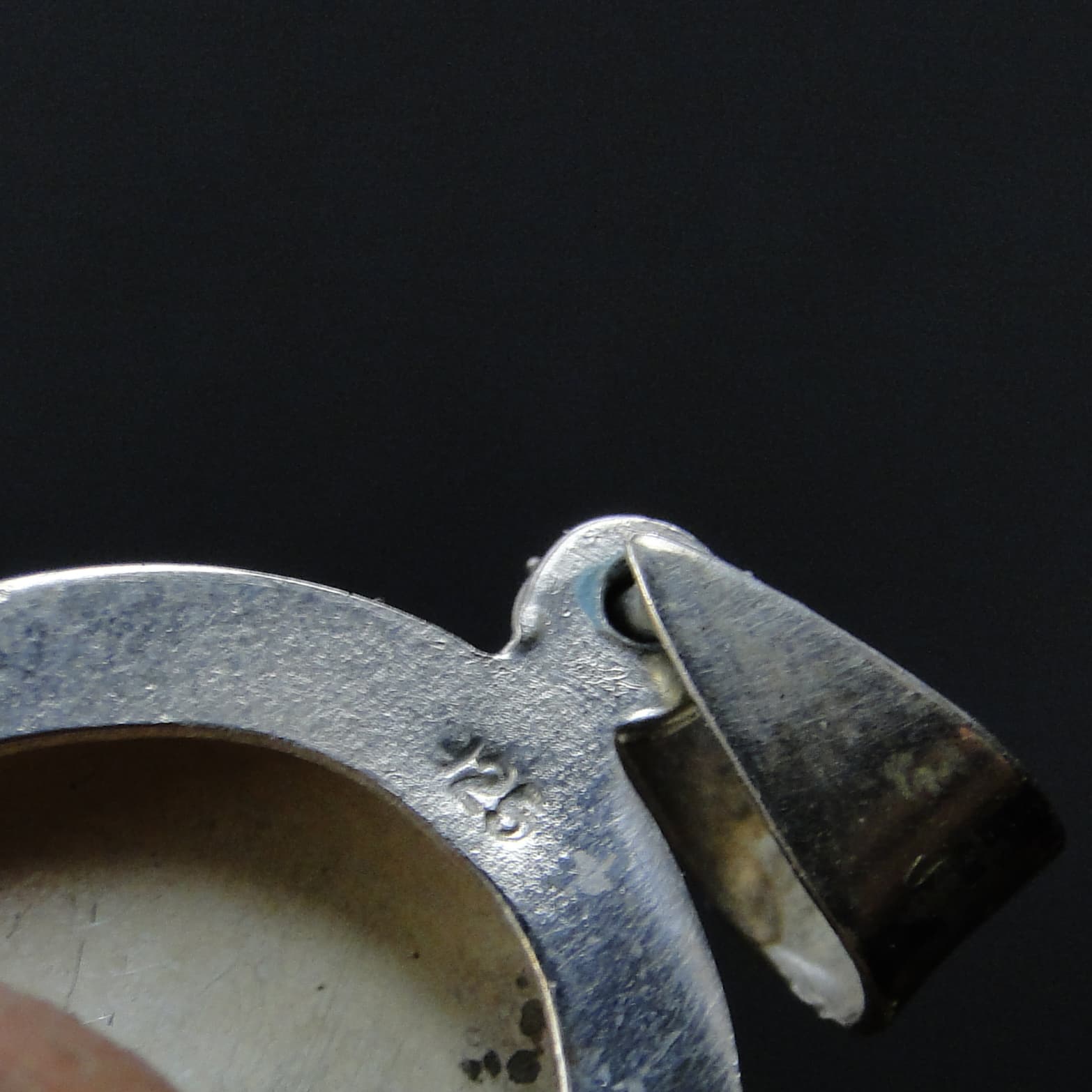 Sekretnik, skandynawski modernizm, srebro, Szwecja, lata 50. - 103858