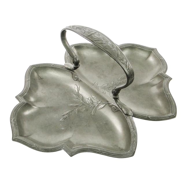 Kabaret na przystawki Art Nouveau, cyna, Niemcy, pocz. XX w. - WYMIARY