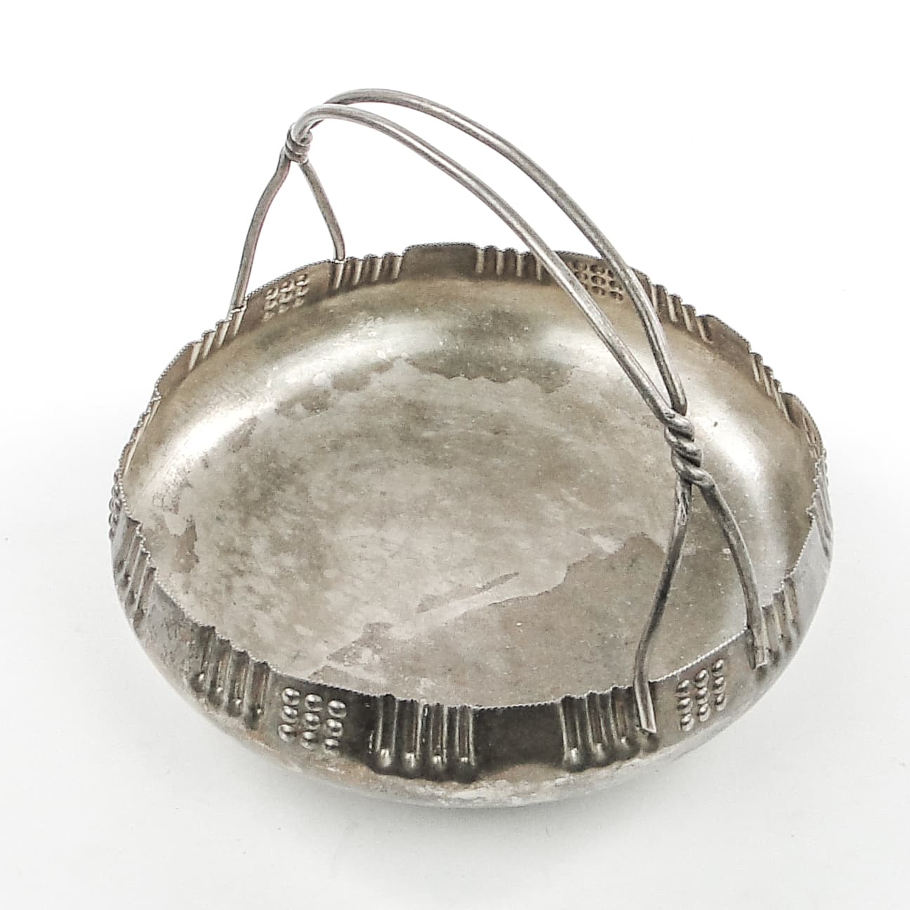 Art Nouveau fruit basket, silver metal, Kaiser, Germany, early 20th c. - 103901