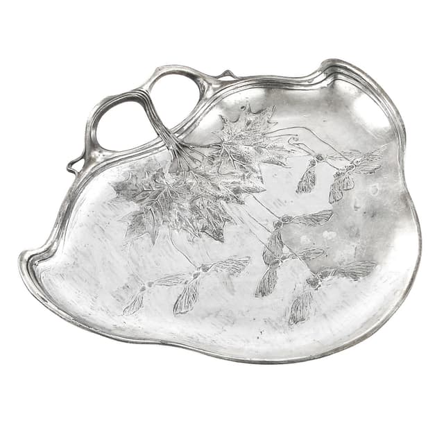 Taca na przystawki Art Nouveau, Orivit, Niemcy, początek XX w. - WYMIARY