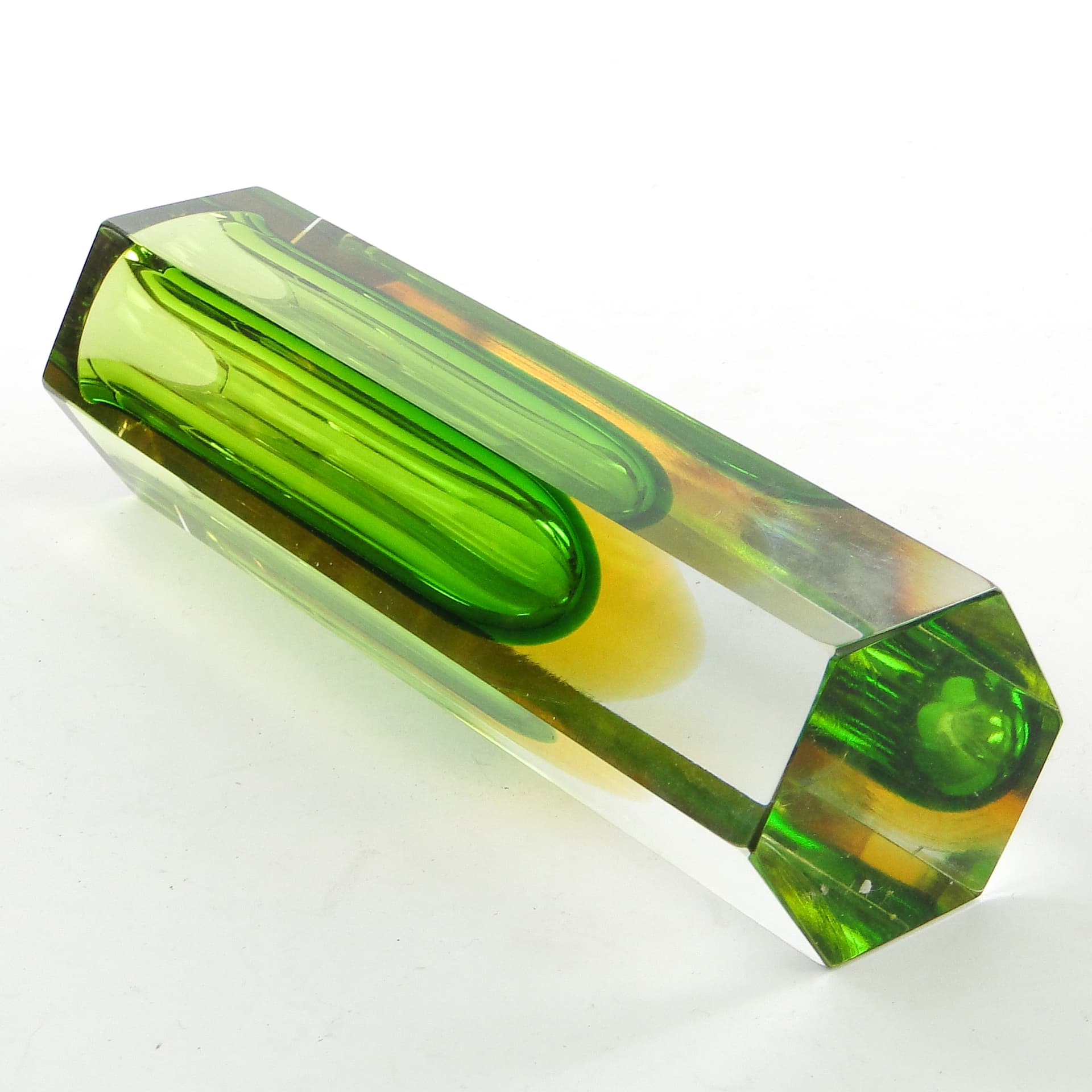 Sommerso vase, Murano glass, by F. Poli, Italy, 1950s. - 104024