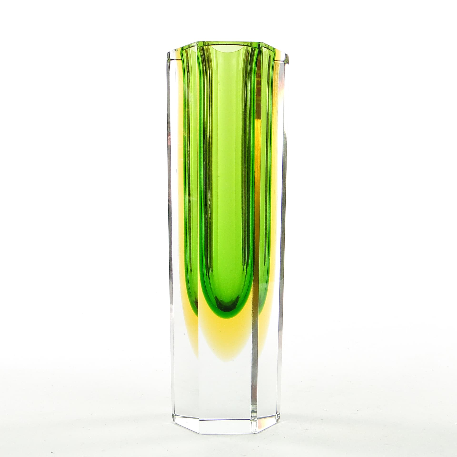 Sommerso vase, Murano glass, by F. Poli, Italy, 1950s. - 104015