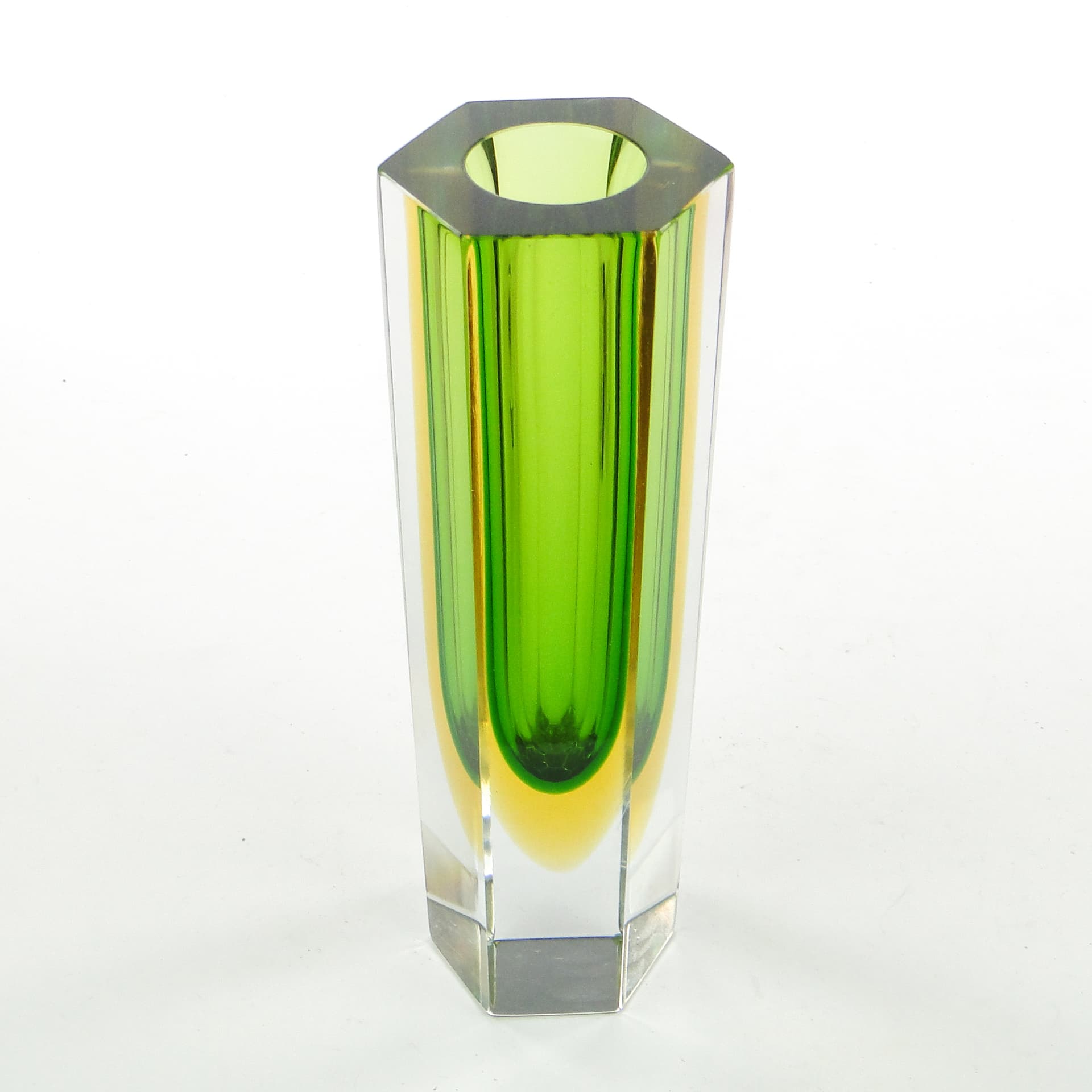 Sommerso vase, Murano glass, by F. Poli, Italy, 1950s. - 104027