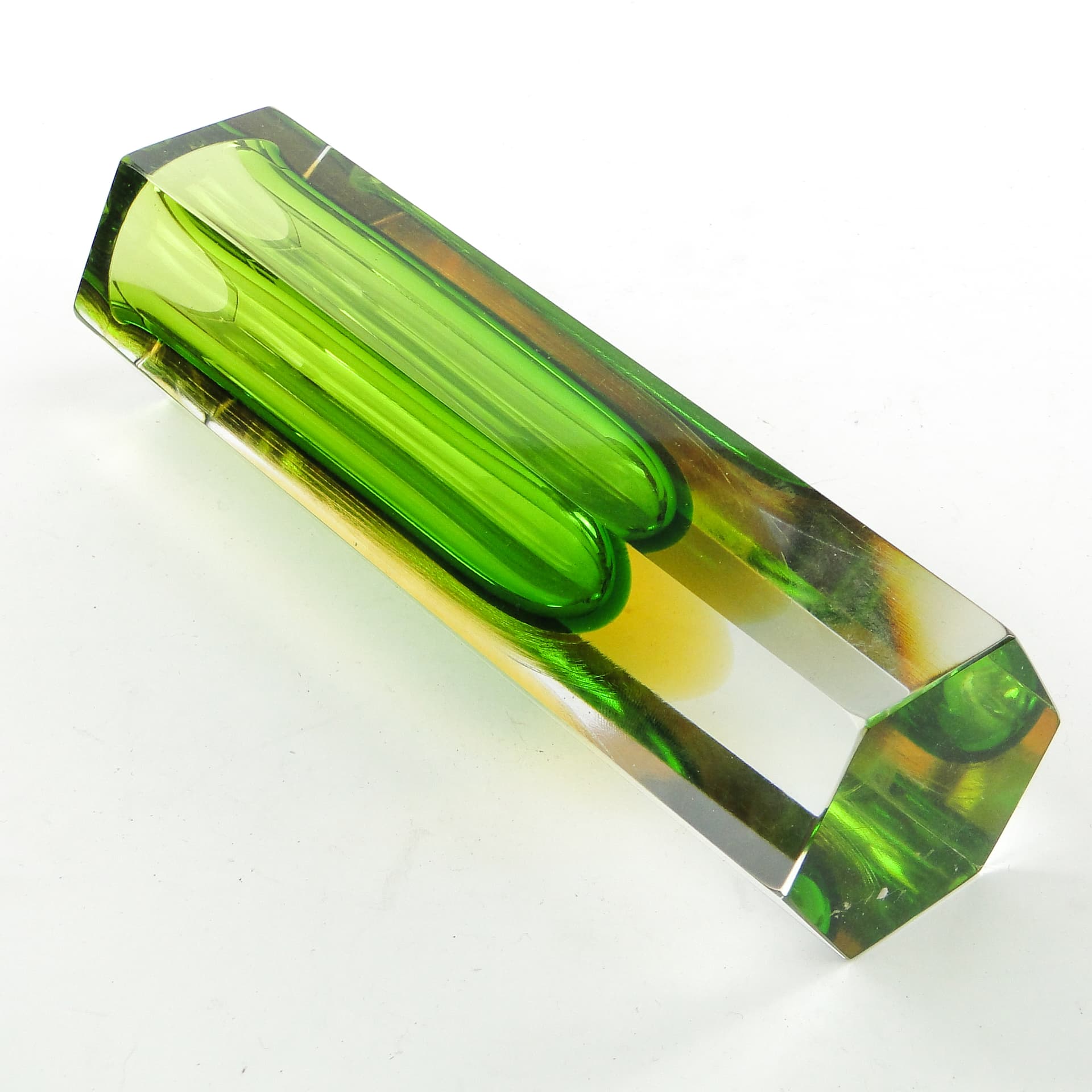 Sommerso vase, Murano glass, by F. Poli, Italy, 1950s. - 104022