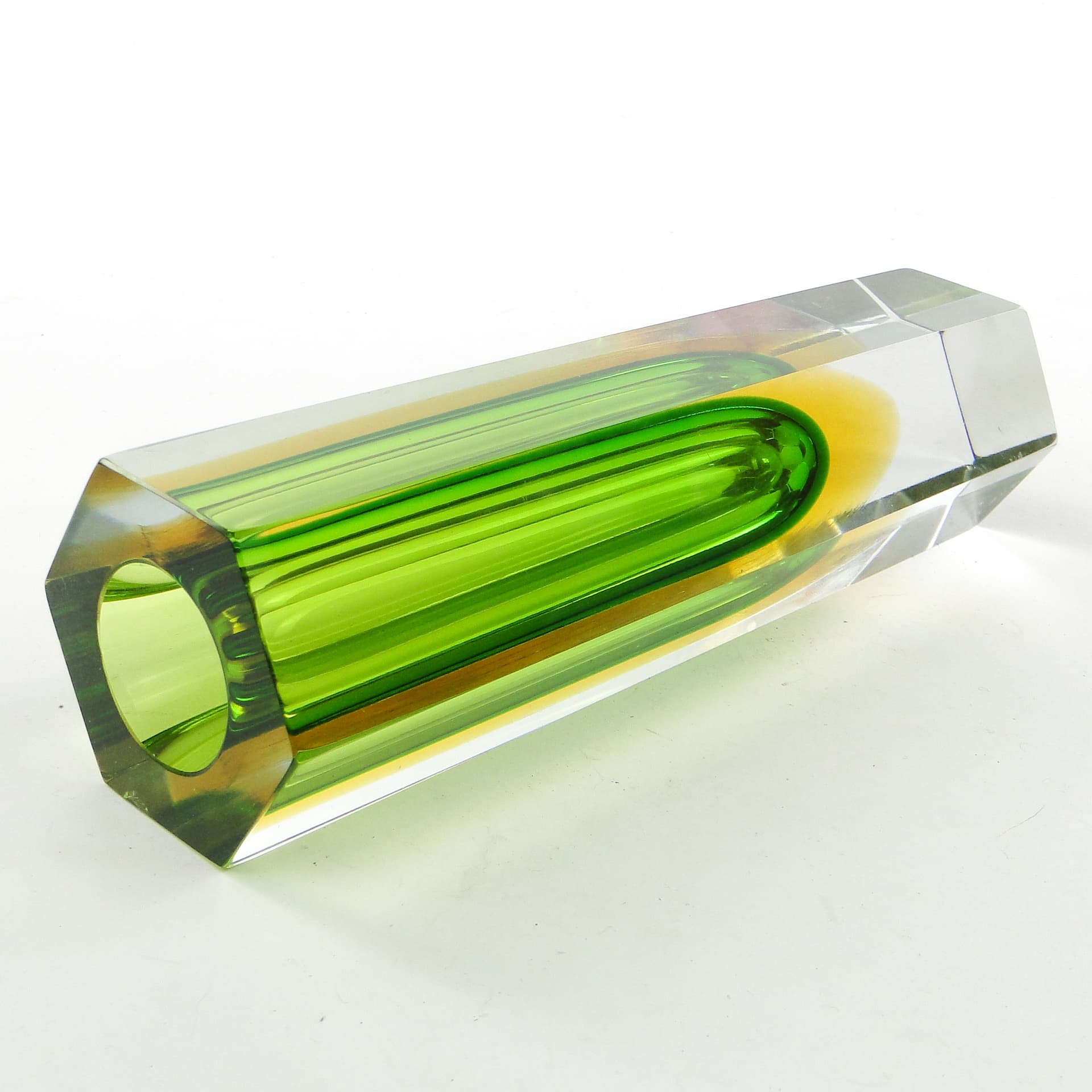 Sommerso vase, Murano glass, by F. Poli, Italy, 1950s. - 104018