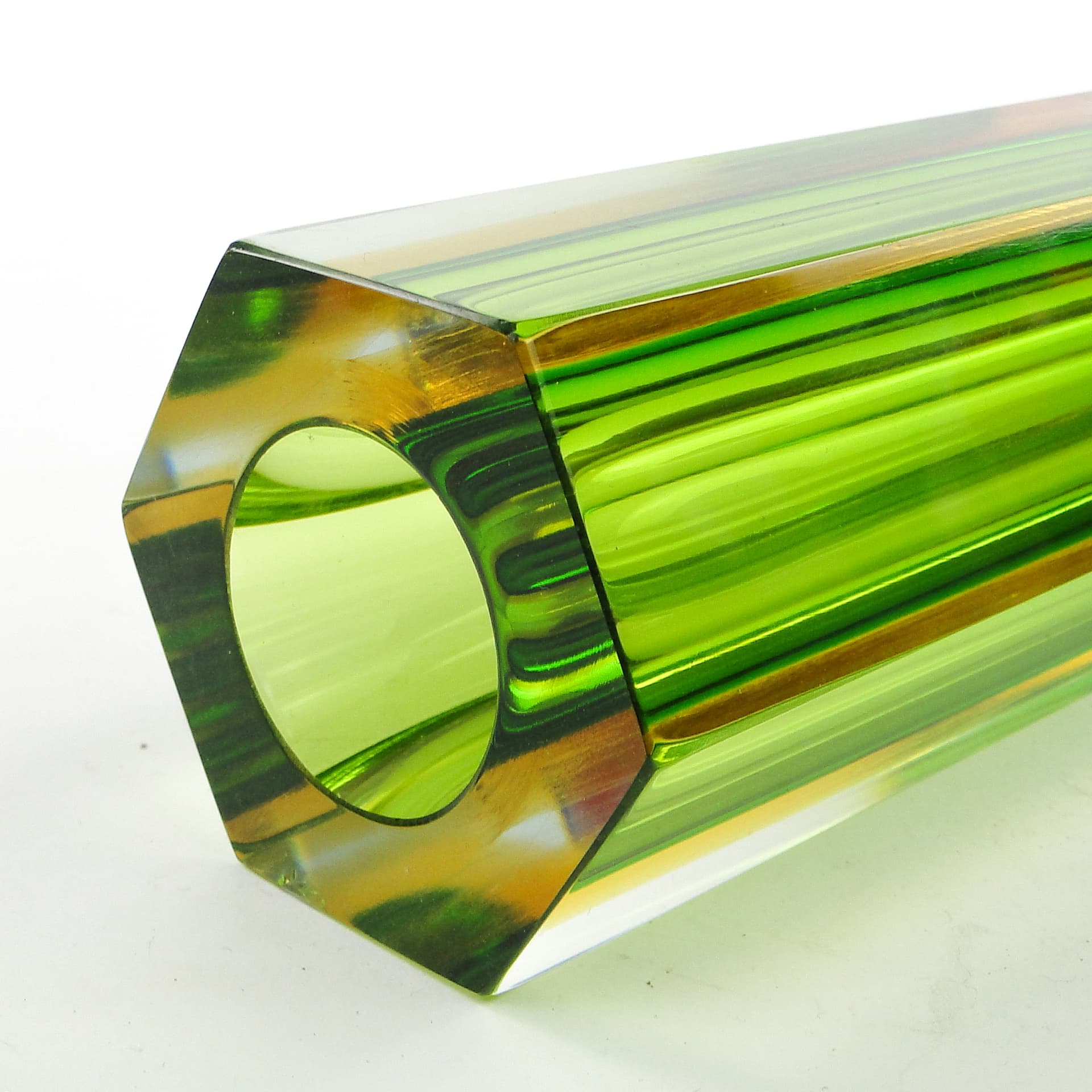 Sommerso vase, Murano glass, by F. Poli, Italy, 1950s. - 104019