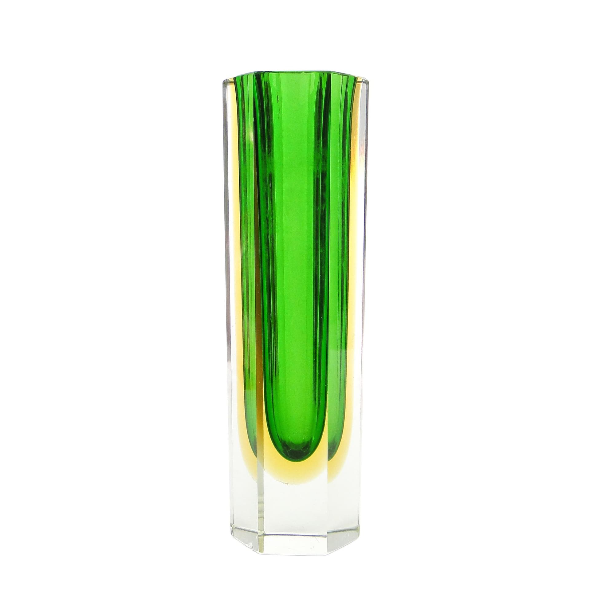 Murano Sommerso Vase, mid-century modern, glass, by F. Poli, Italy, 1950s.